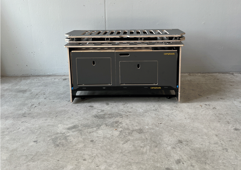 COSLEE Komplettset inkl. Küchenmodul, Wassersystem und Kühlbox