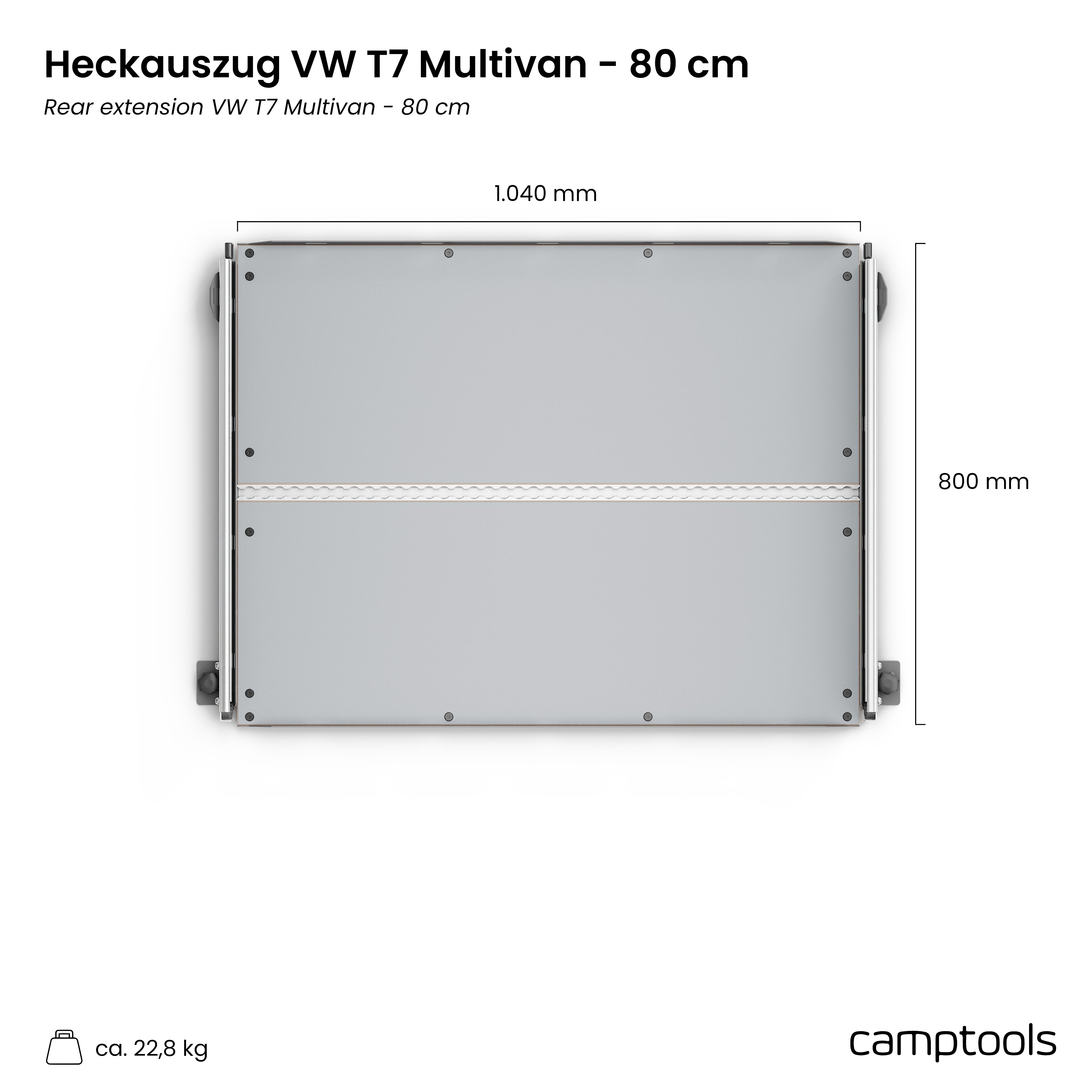 Heckauszug für VW T7 Multivan und California Beach (6/7-Sitzer)