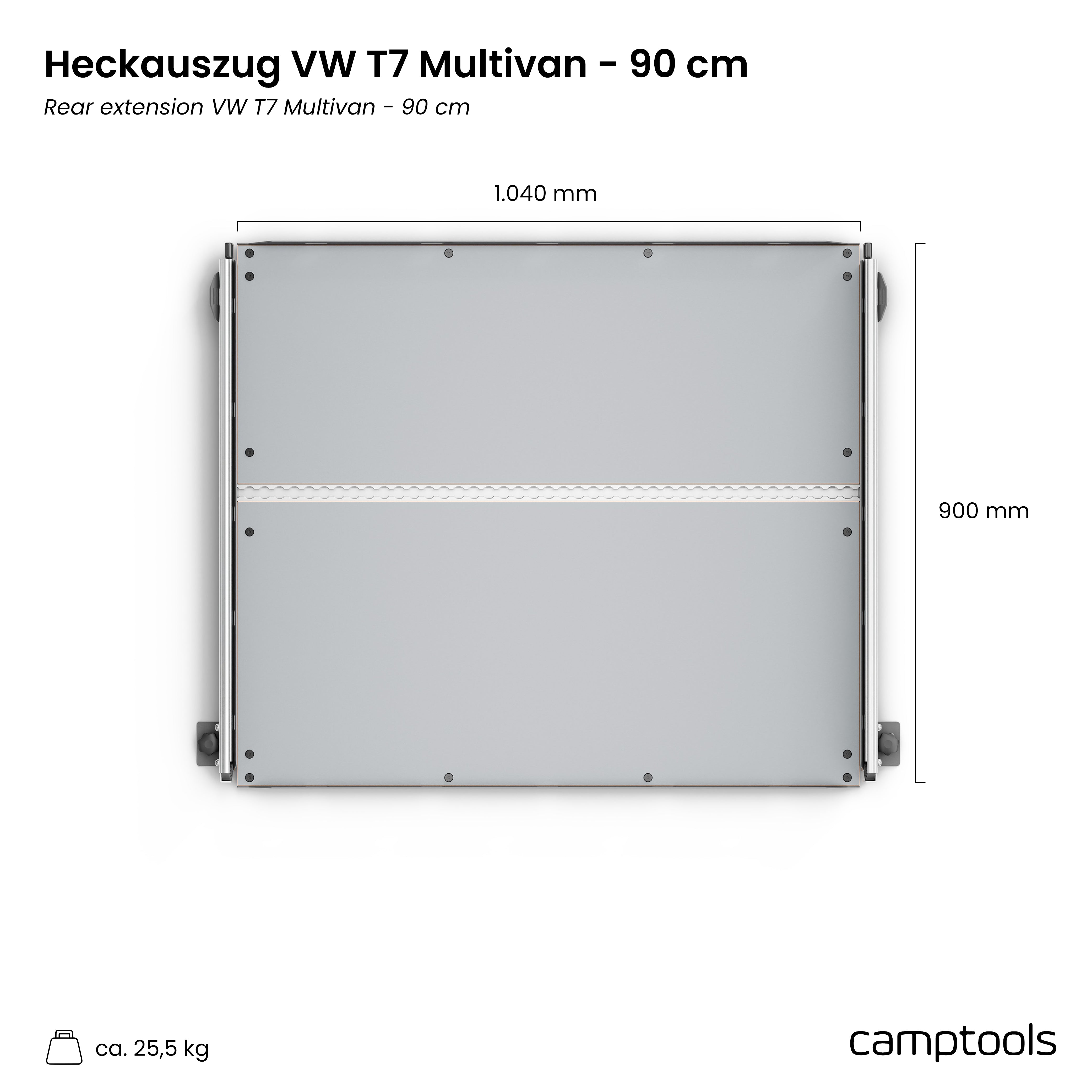 Heckauszug für VW T7 Multivan und California Beach (6/7-Sitzer)
