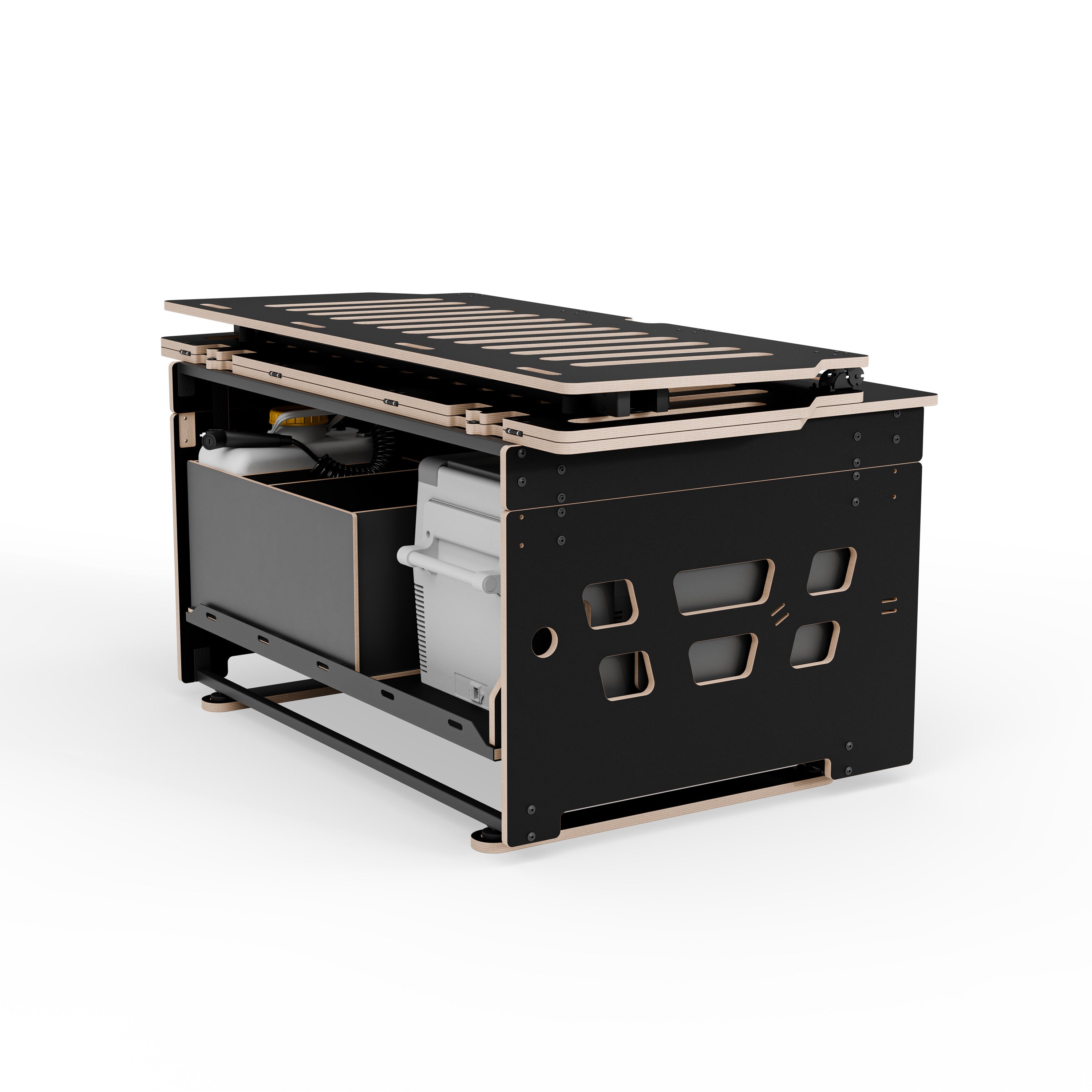 COSLEE Komplettset inkl. Küchenmodul, Wassersystem und Kühlbox