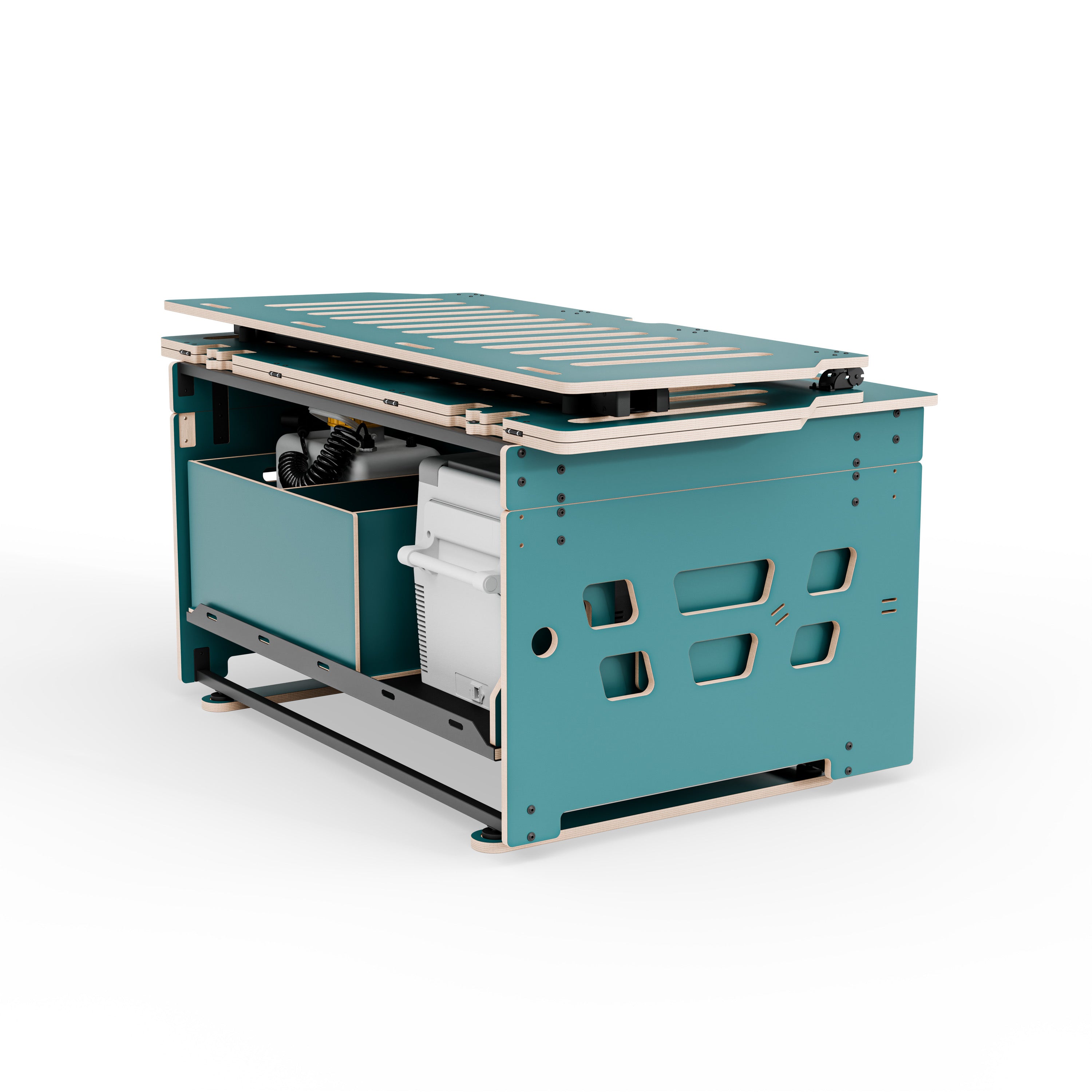 COSLEE Komplettset inkl. Küchenmodul, Wassersystem und Kühlbox