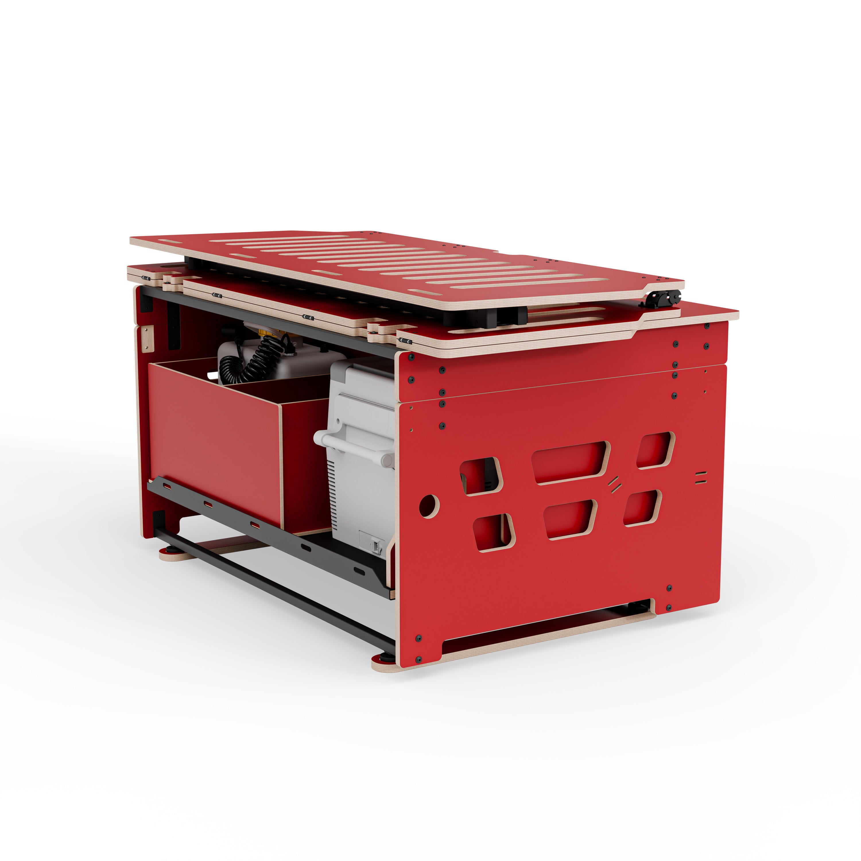 COSLEE Komplettset inkl. Küchenmodul, Wassersystem und Kühlbox