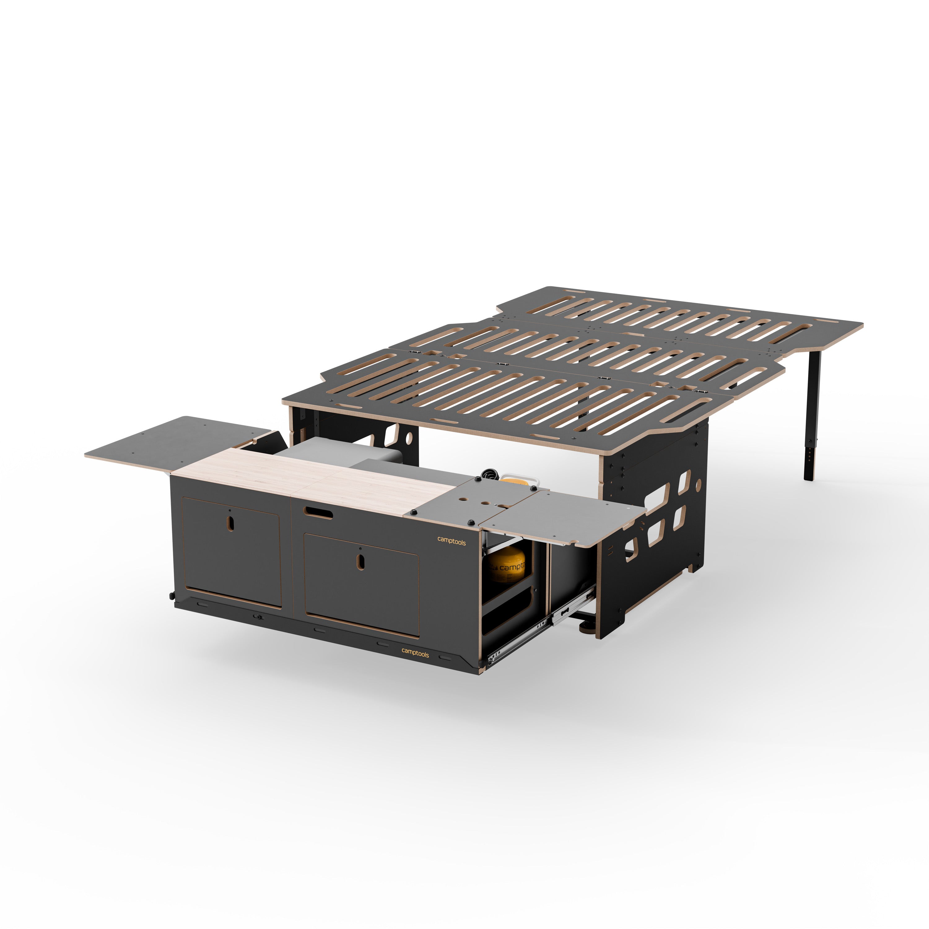 COSLEE Komplettset inkl. Küchenmodul, Wassersystem und Kühlbox