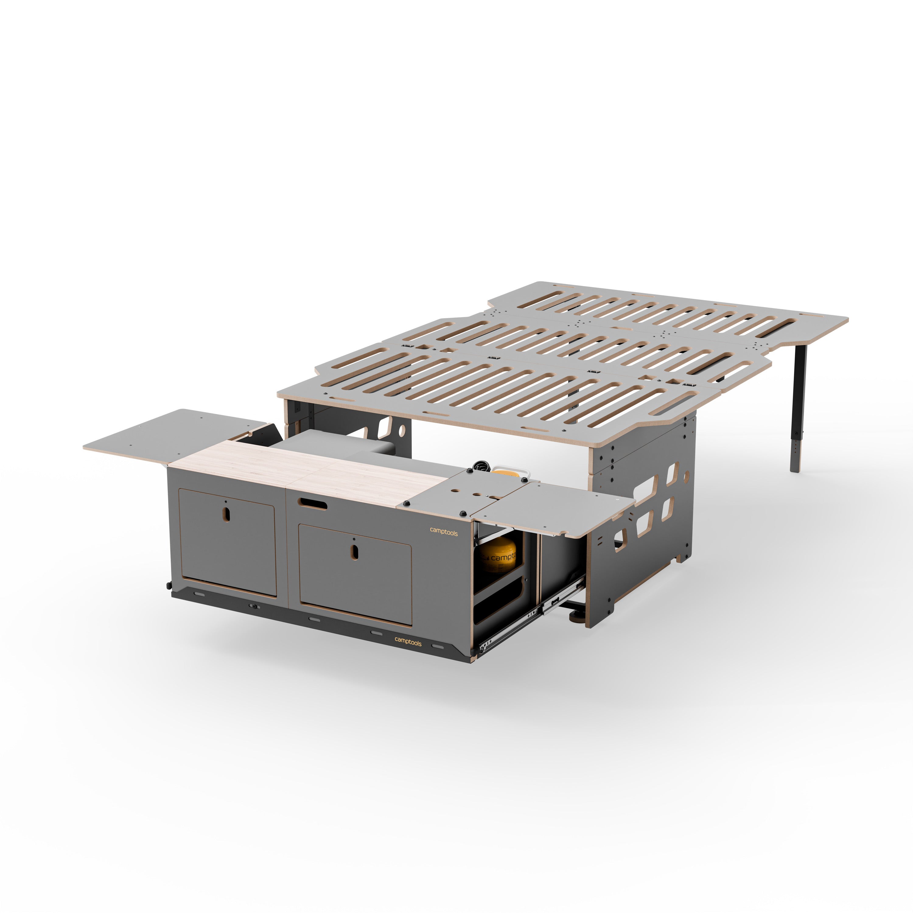 COSLEE Komplettset inkl. Küchenmodul, Wassersystem und Kühlbox