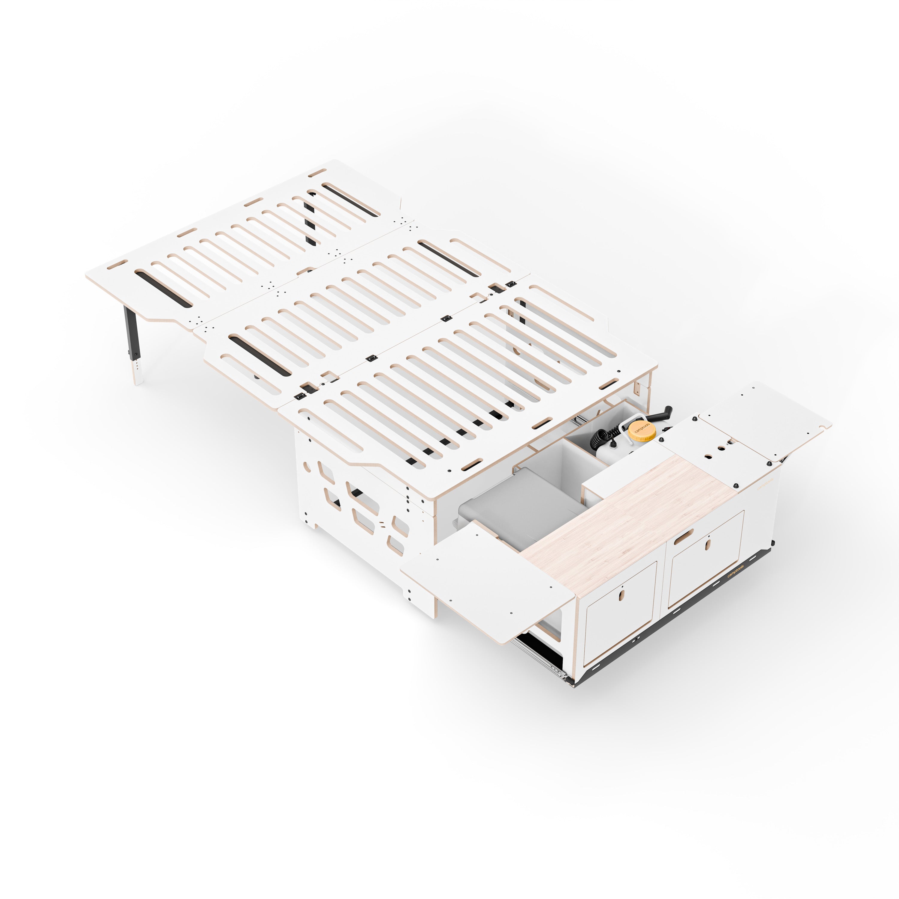 COSLEE Komplettset inkl. Küchenmodul, Wassersystem und Kühlbox