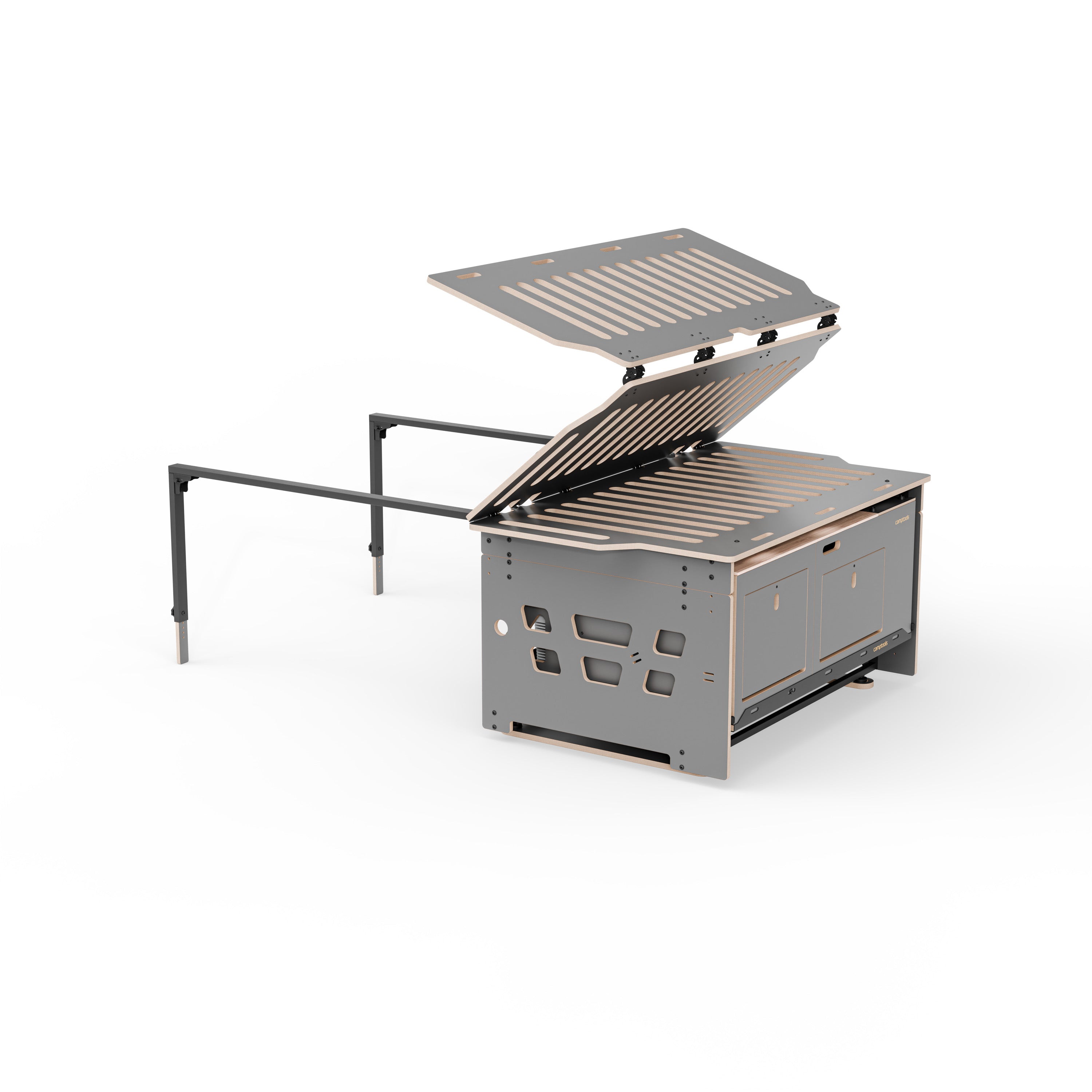 COSLEE Komplettset inkl. Küchenmodul, Wassersystem und Kühlbox