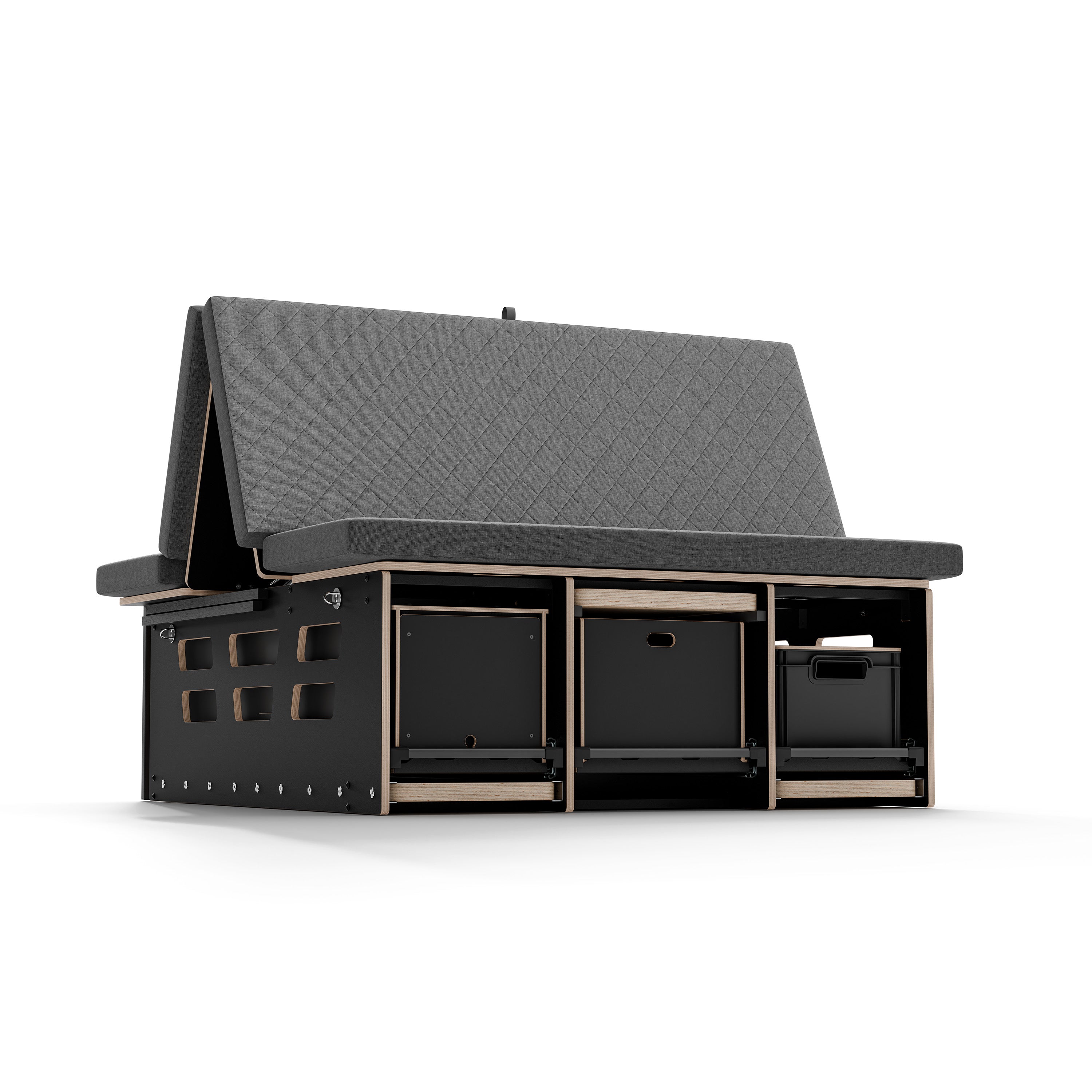 BENCH2 Komplettset inkl. Küchenmodul, Wassersystem und Kühlbox