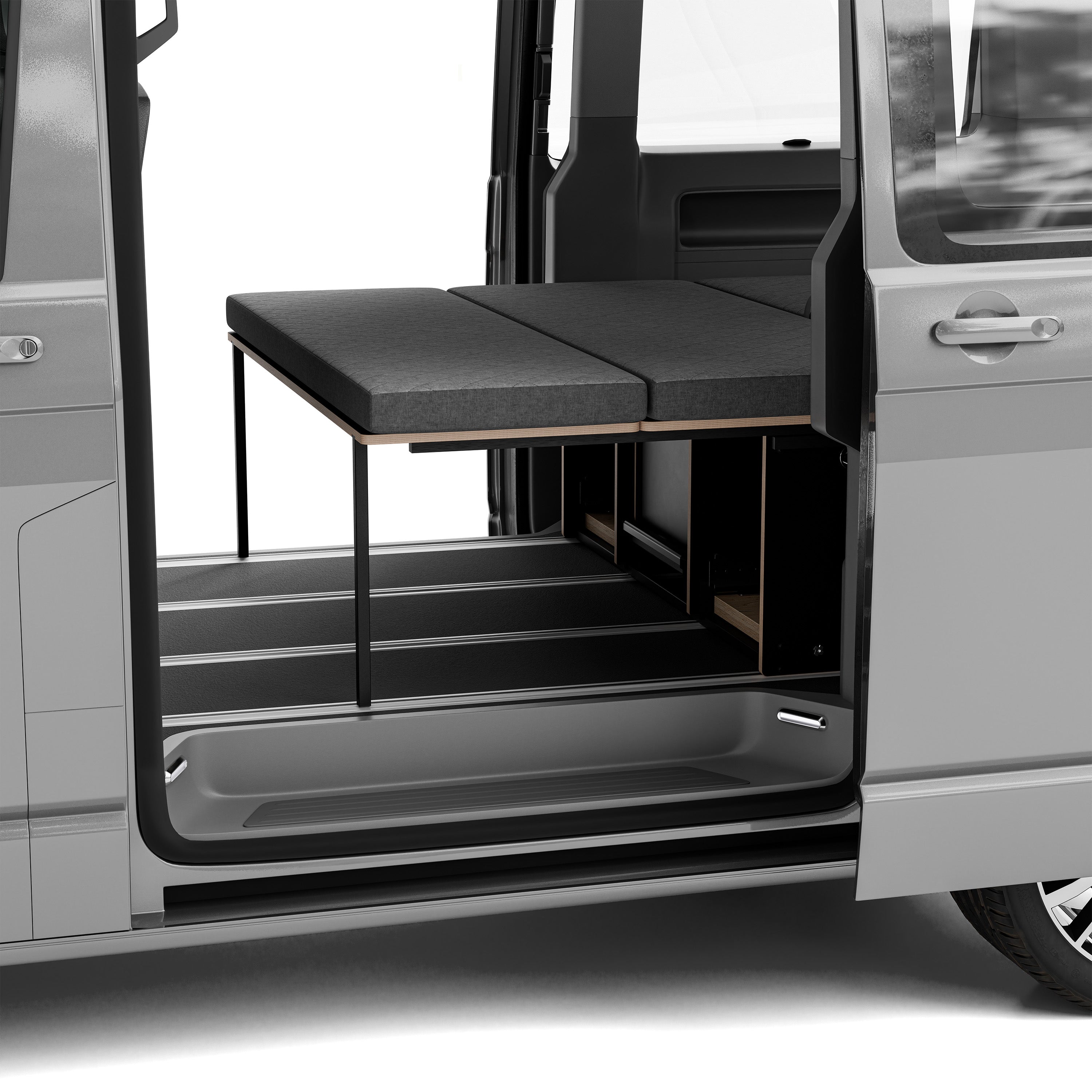 BENCH2 Komplettset inkl. Küchenmodul, Wassersystem und Kühlbox