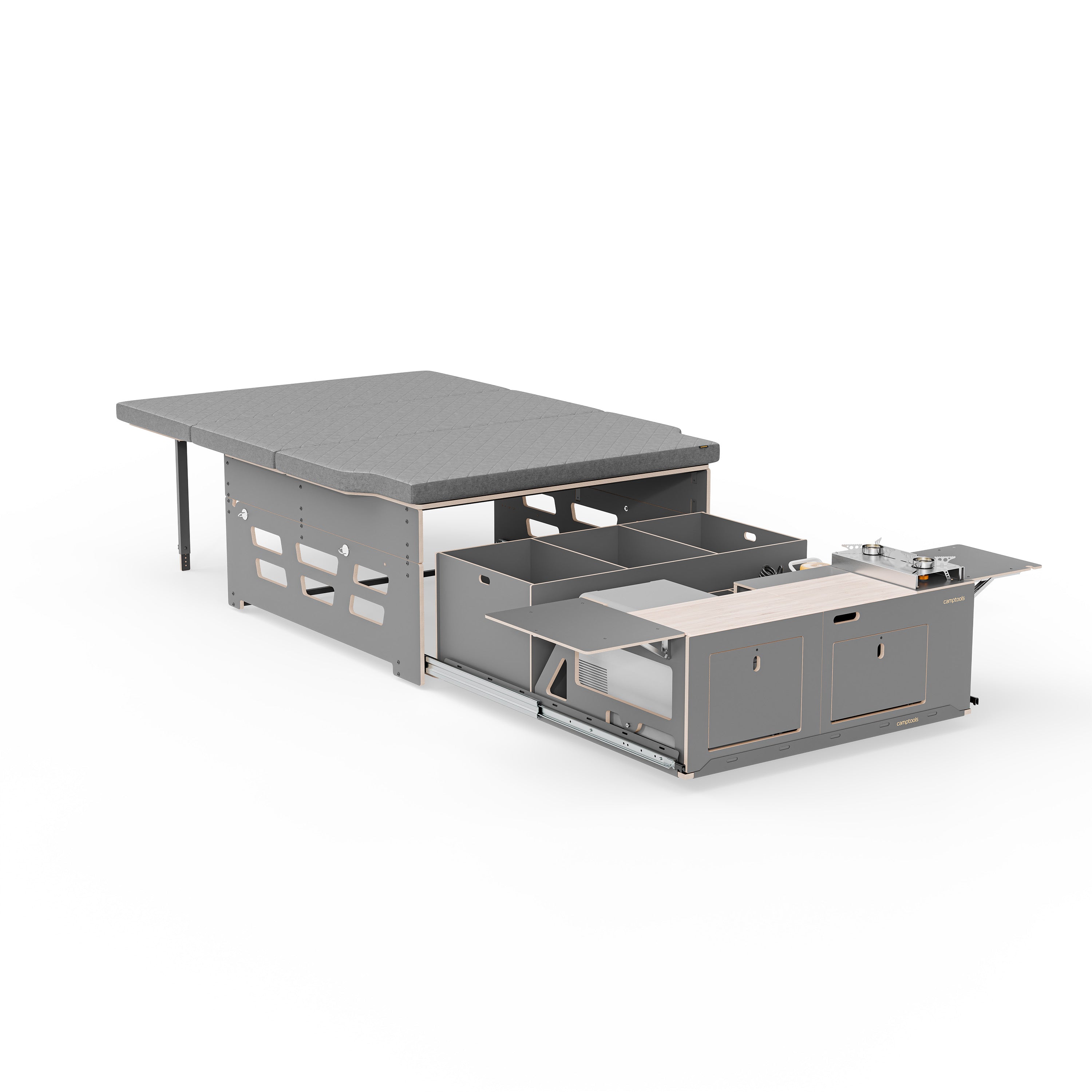 BIGBOX Komplettset inkl. Küchenmodul, Wassersystem und Kühlbox