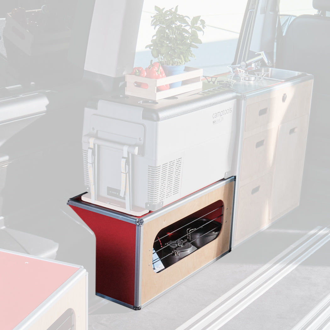 camper kühlbox Kühlboxunterschrank CENTERLINE für VW T5/T6/T7 Multivan, California, Mercedes V-Klasse, Vito und viele mehr – camptools