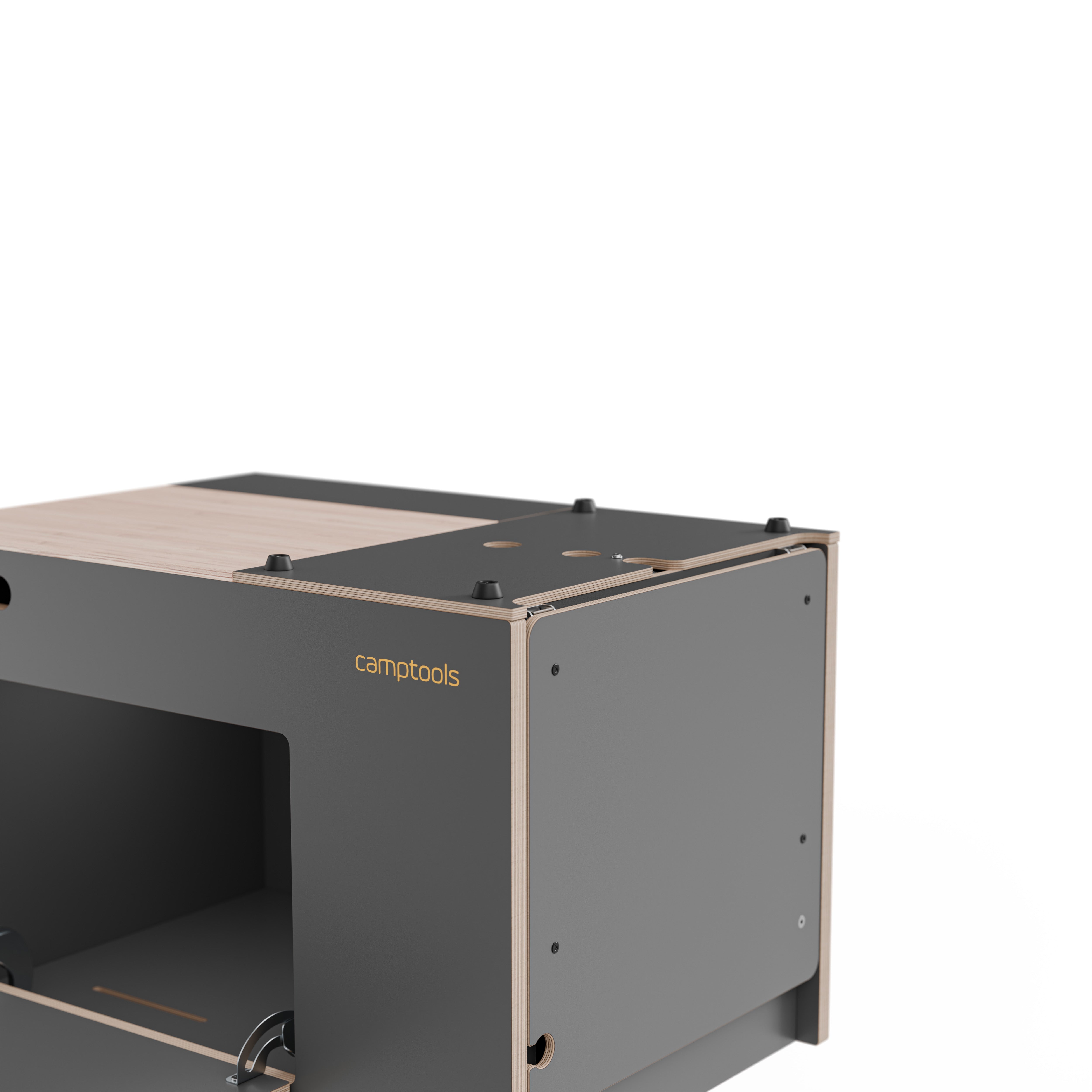 COBO Küchenbox und Kochbox mit Gaskocher im Euroboxformat