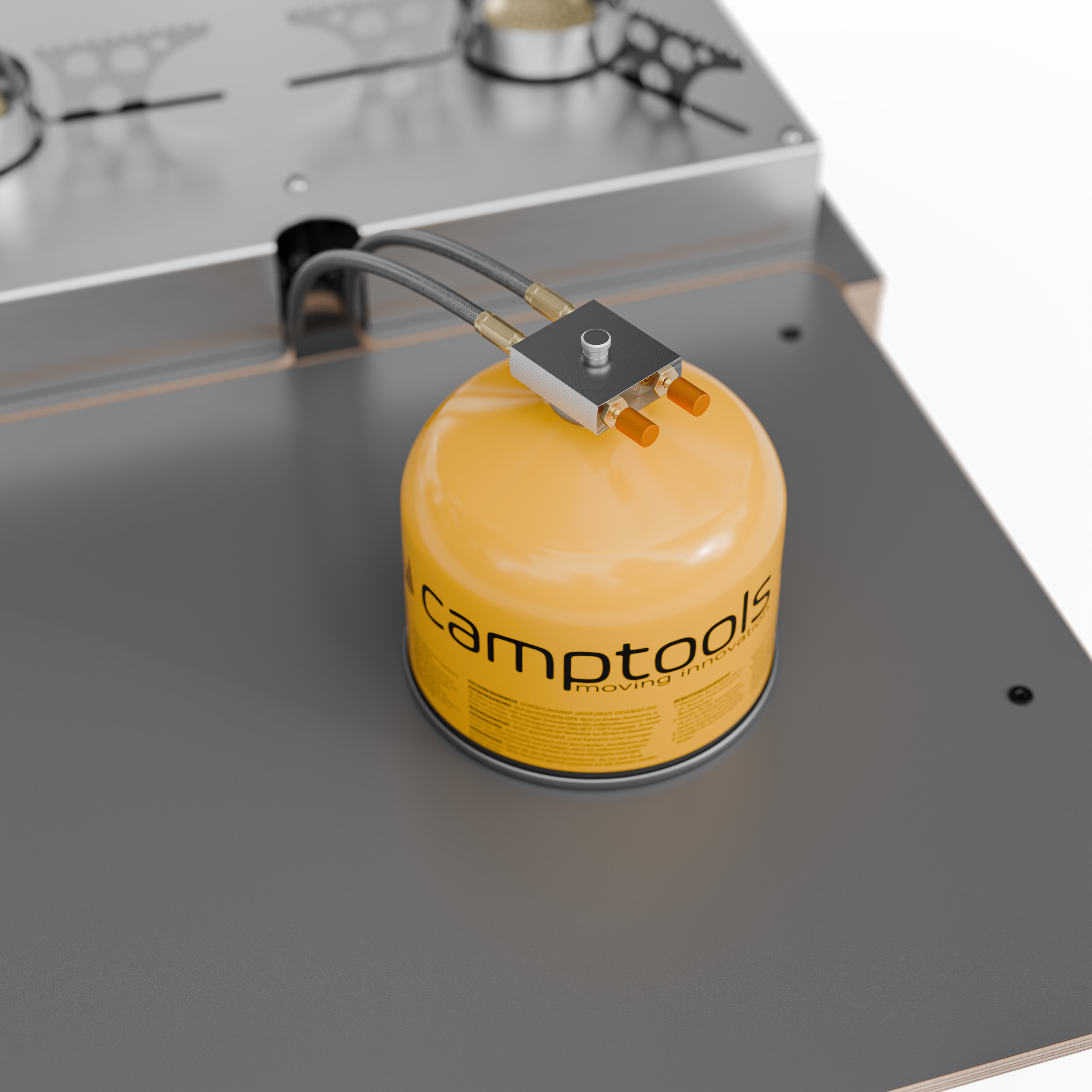 COBO Küchenbox und Kochbox mit Gaskocher im Euroboxformat