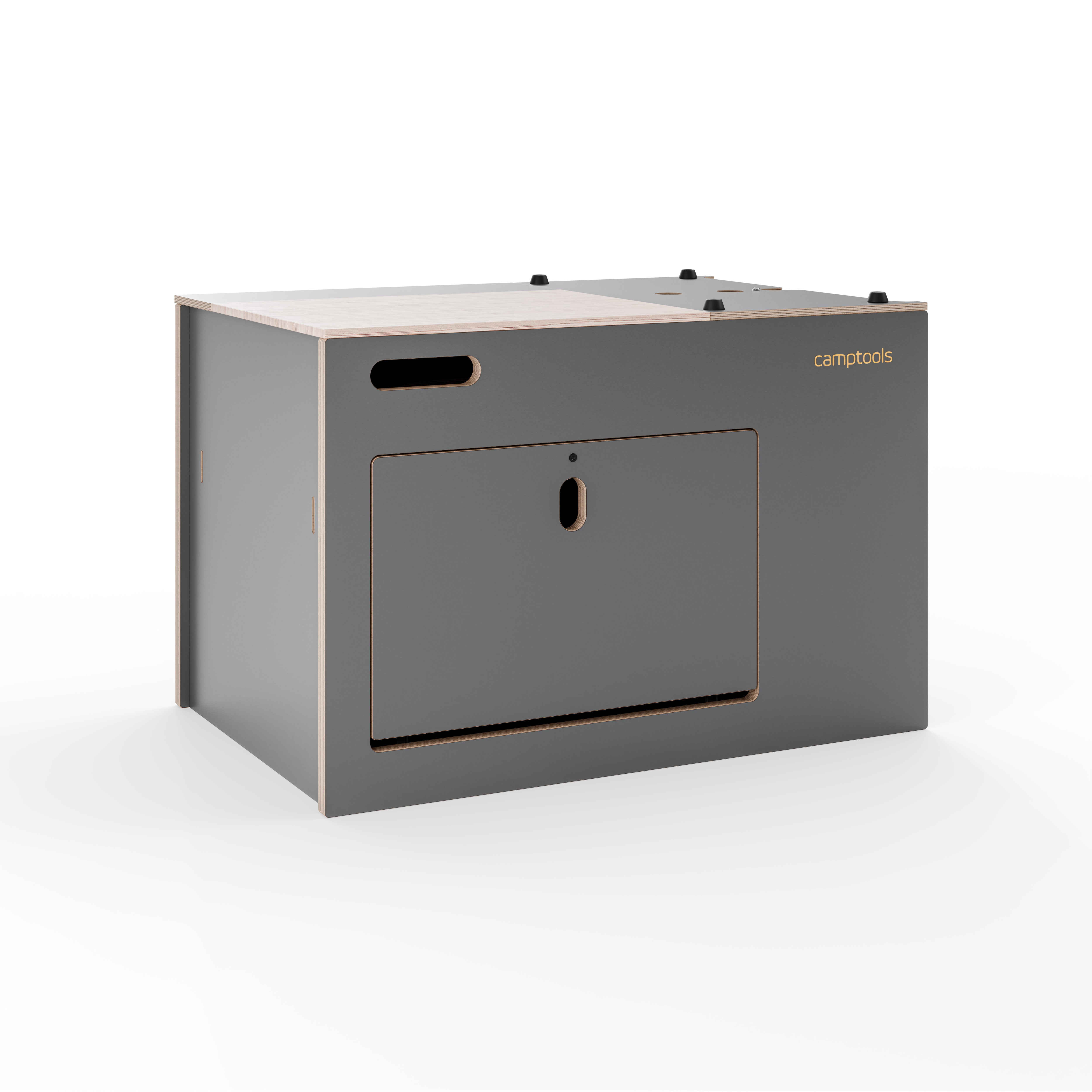 COBO Küchenbox und Kochbox mit Gaskocher im Euroboxformat