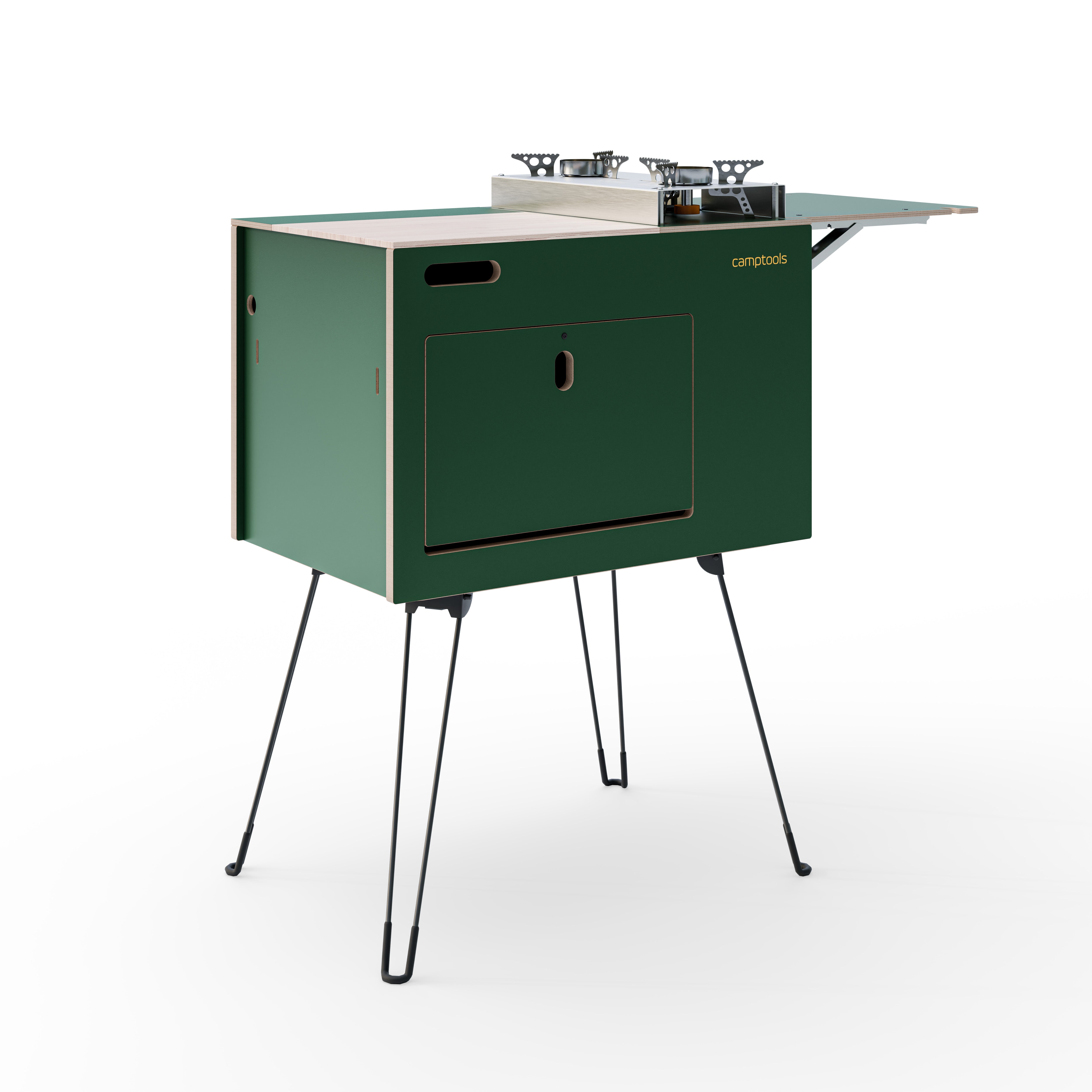 COBO Küchenbox und Kochbox mit Gaskocher im Euroboxformat