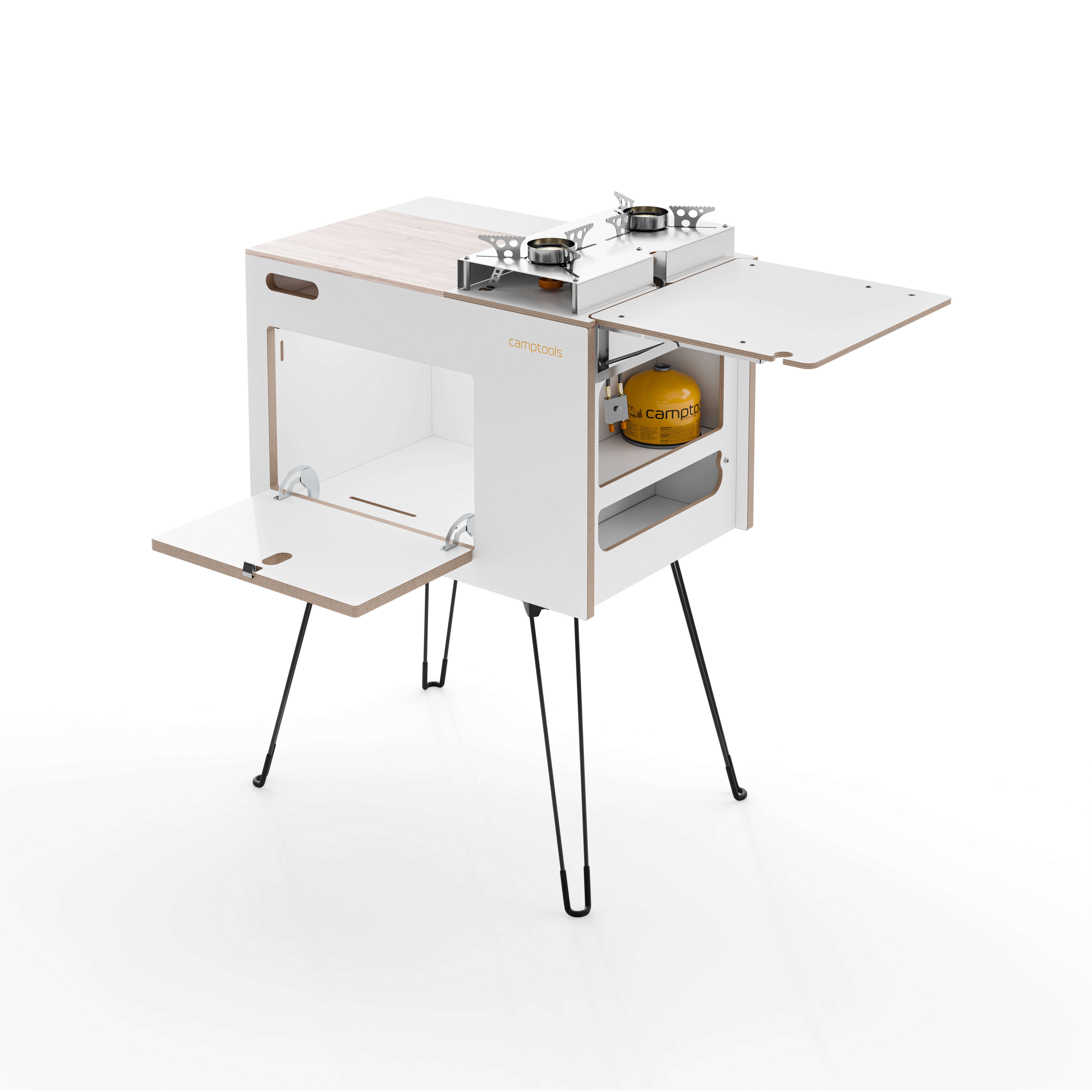 COBO Küchenbox und Kochbox mit Gaskocher im Euroboxformat