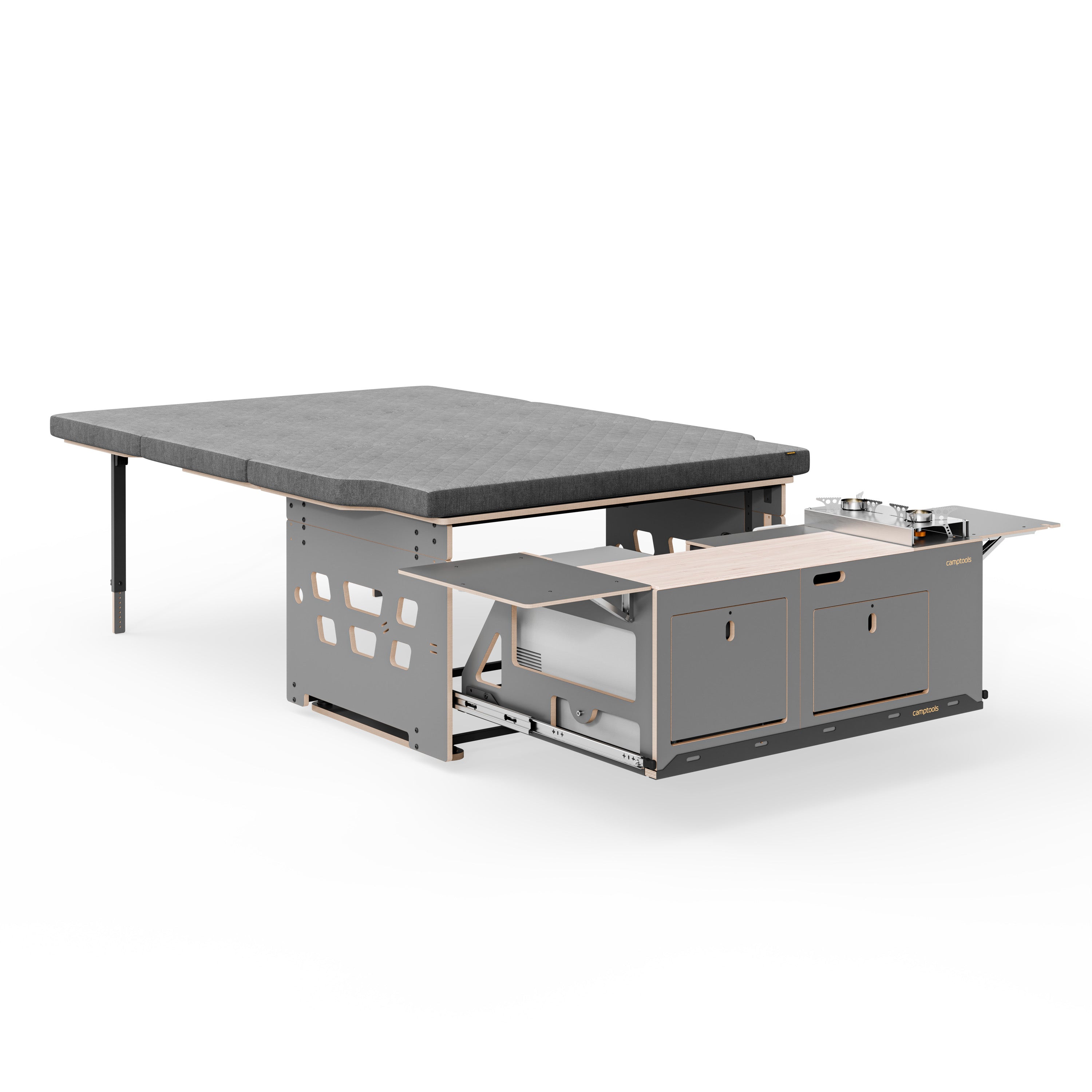 COSLEE Komplettset inkl. Küchenmodul, Wassersystem und Kühlbox