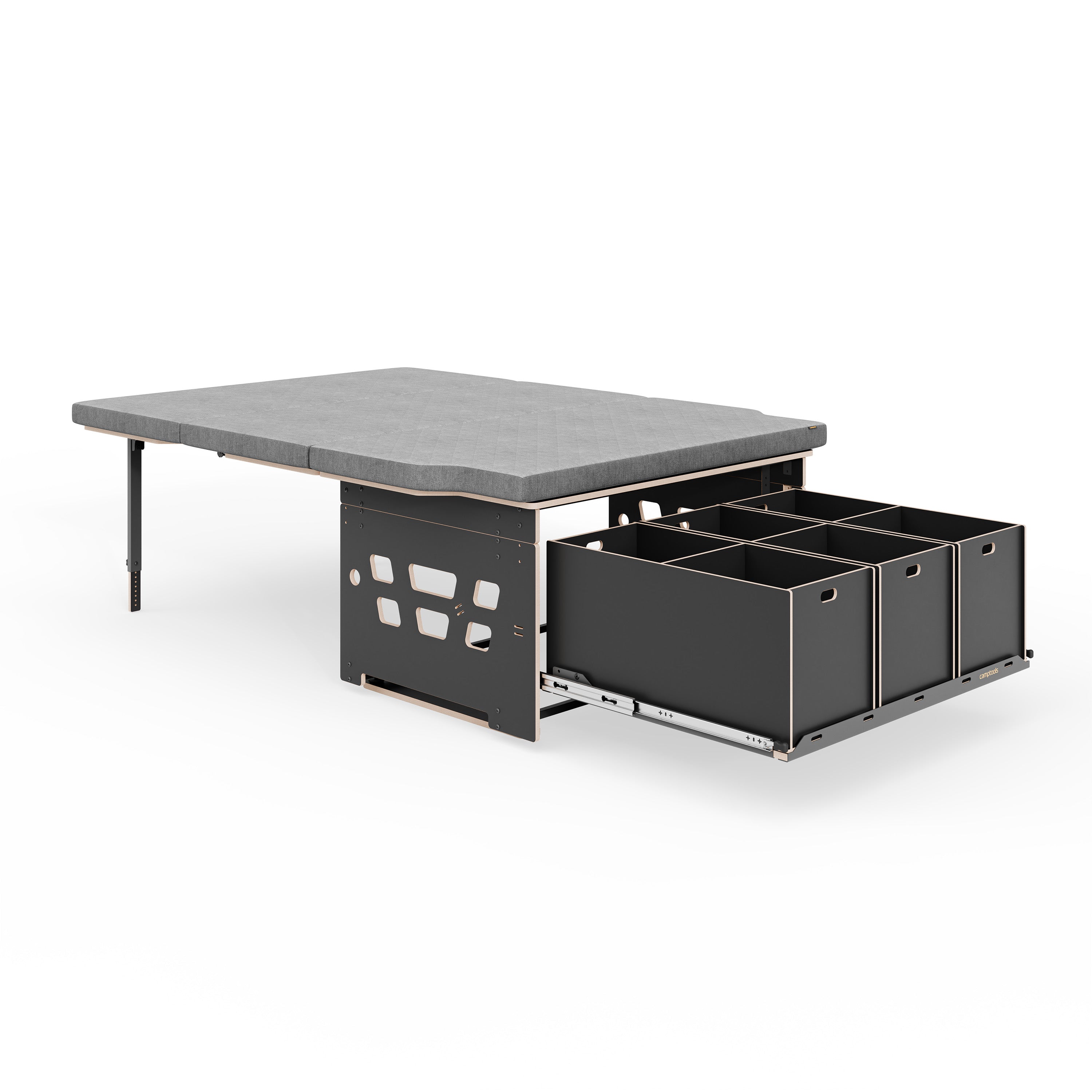 COSLEE Staukistenset inkl. Heckauszug, Staukisten und Matratze