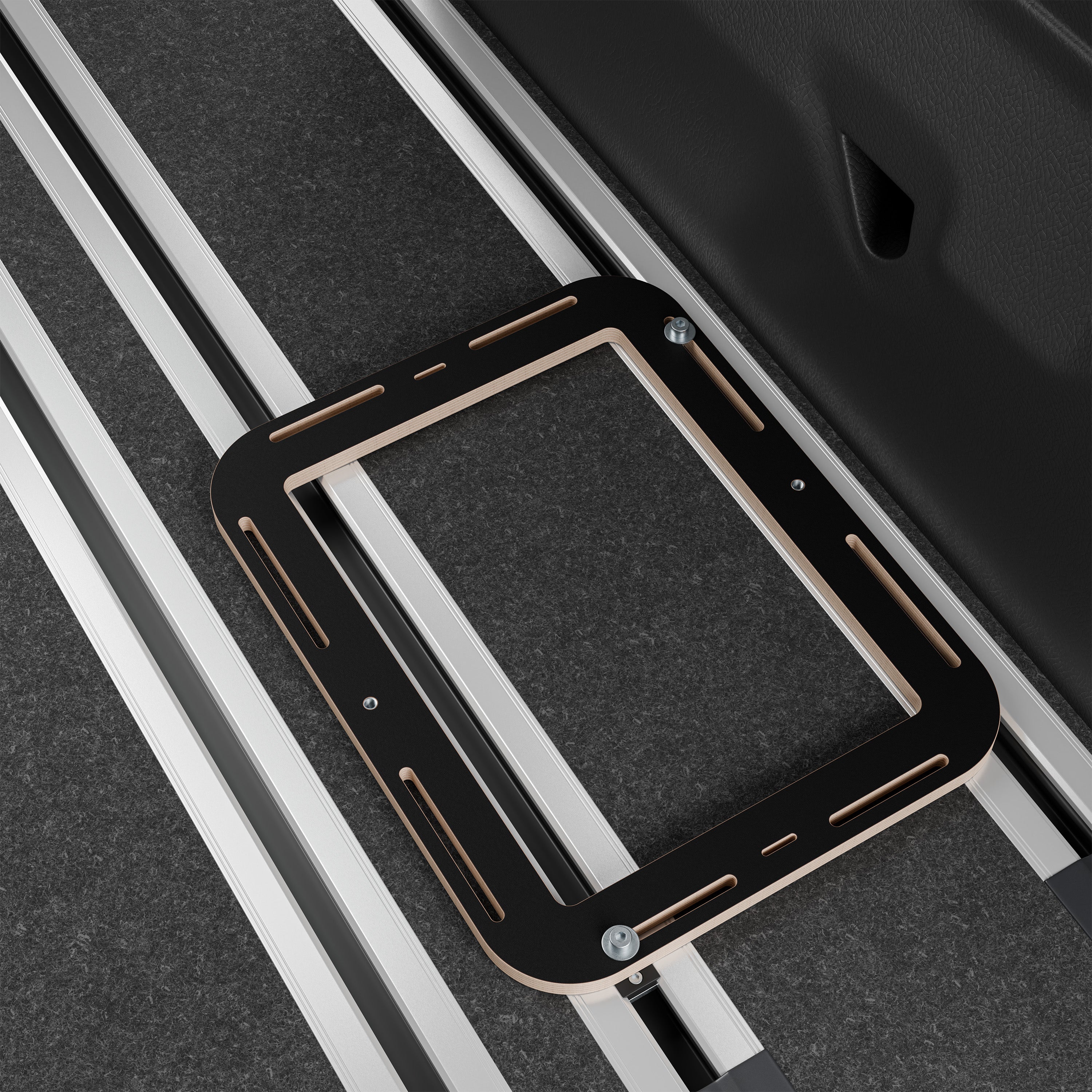 Halterung Bodenschiene für Trenntoiletten (wie Boxio) und Euroboxen