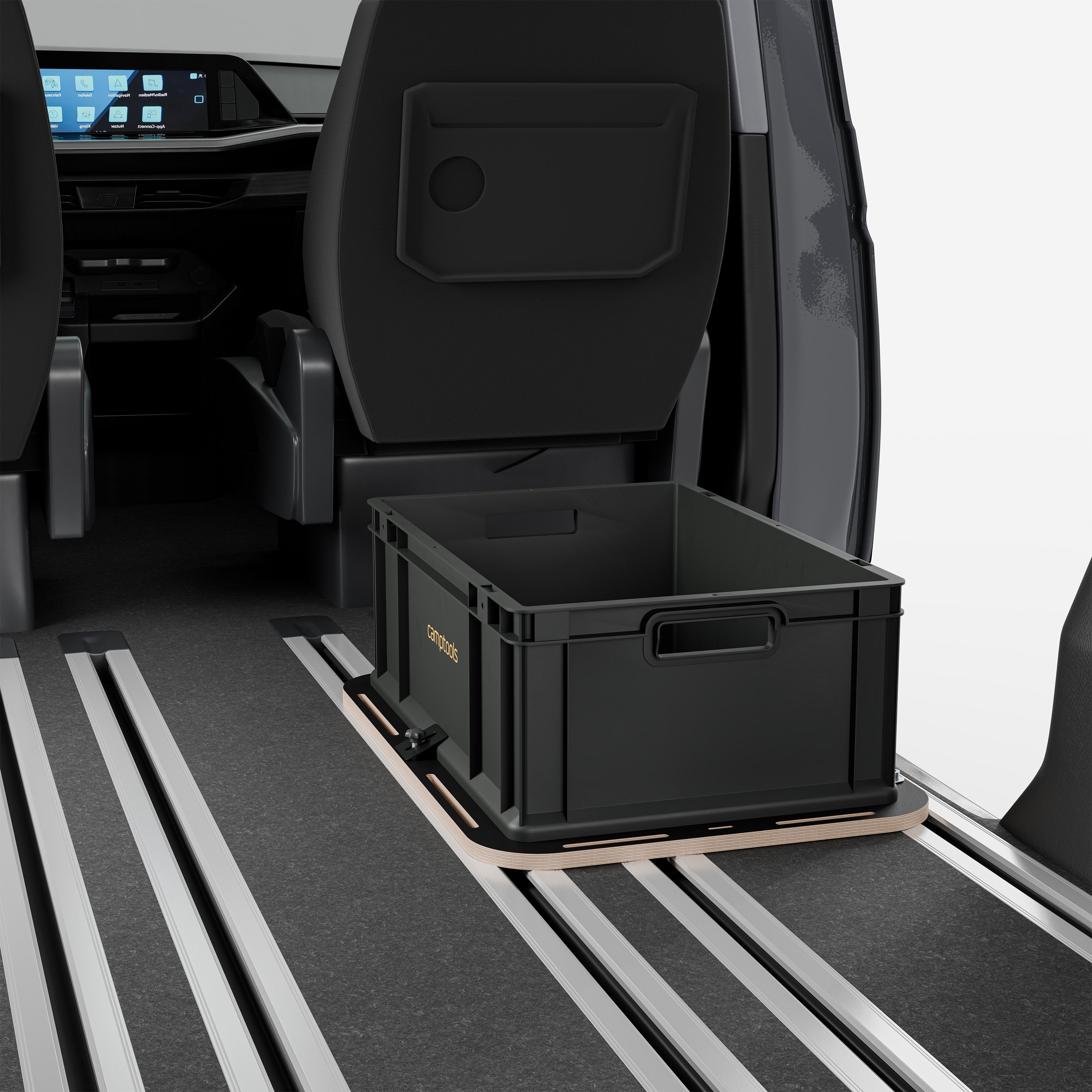 Halterung Bodenschiene für Trenntoiletten (wie Boxio) und Euroboxen