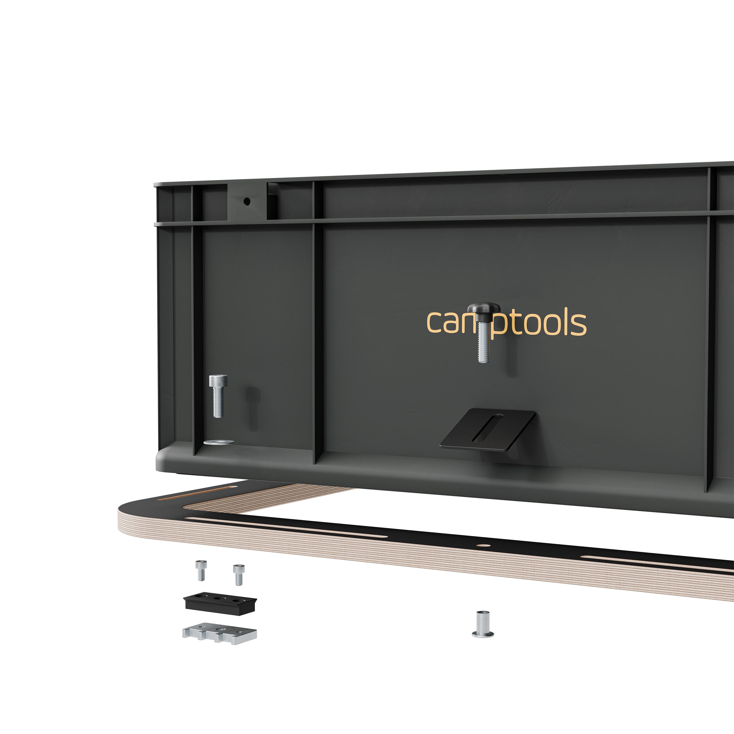 Halterung Bodenschiene für Trenntoiletten (wie Boxio) und Euroboxen