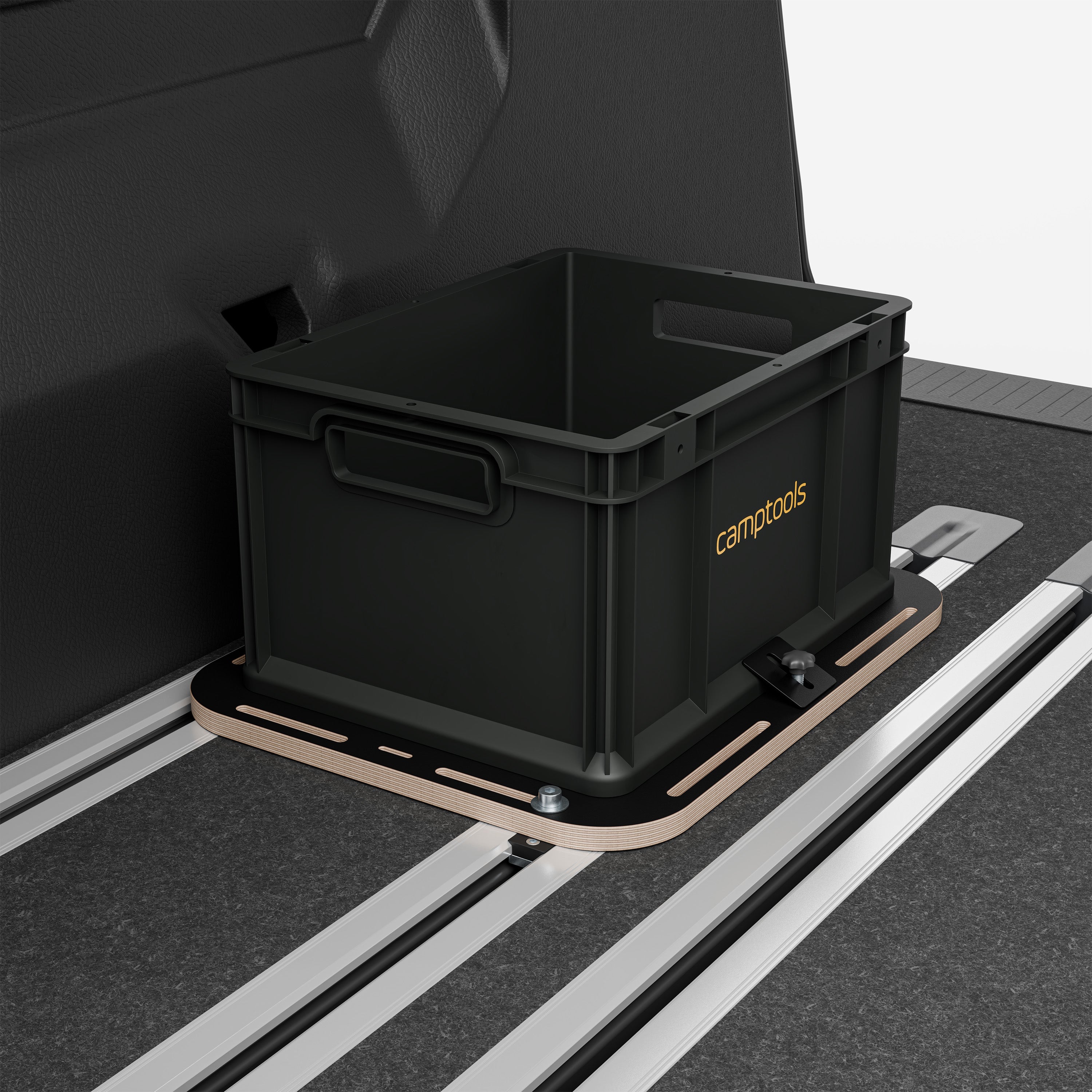 Halterung Bodenschiene für Trenntoiletten (wie Boxio) und Euroboxen