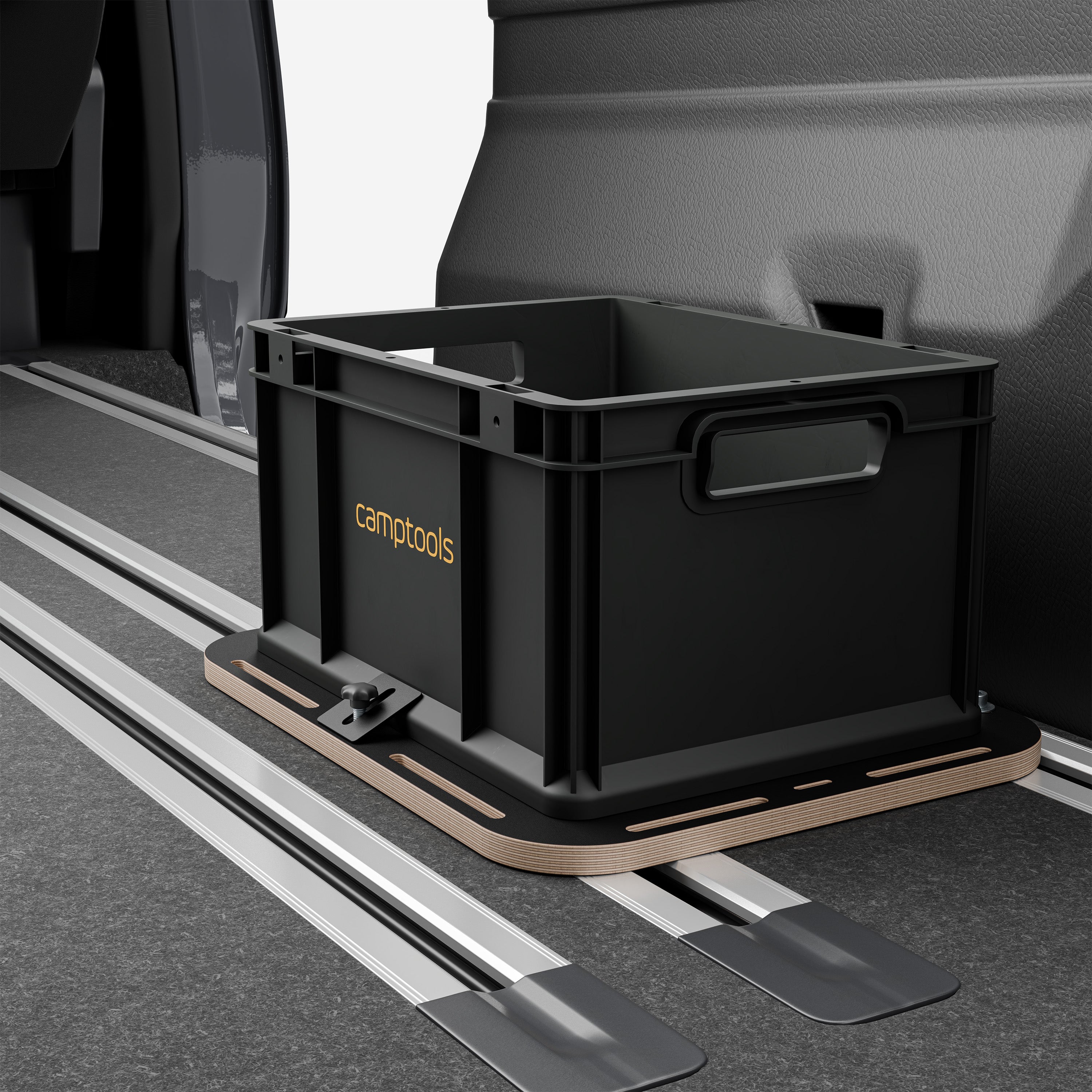 Halterung Bodenschiene für Trenntoiletten (wie Boxio) und Euroboxen