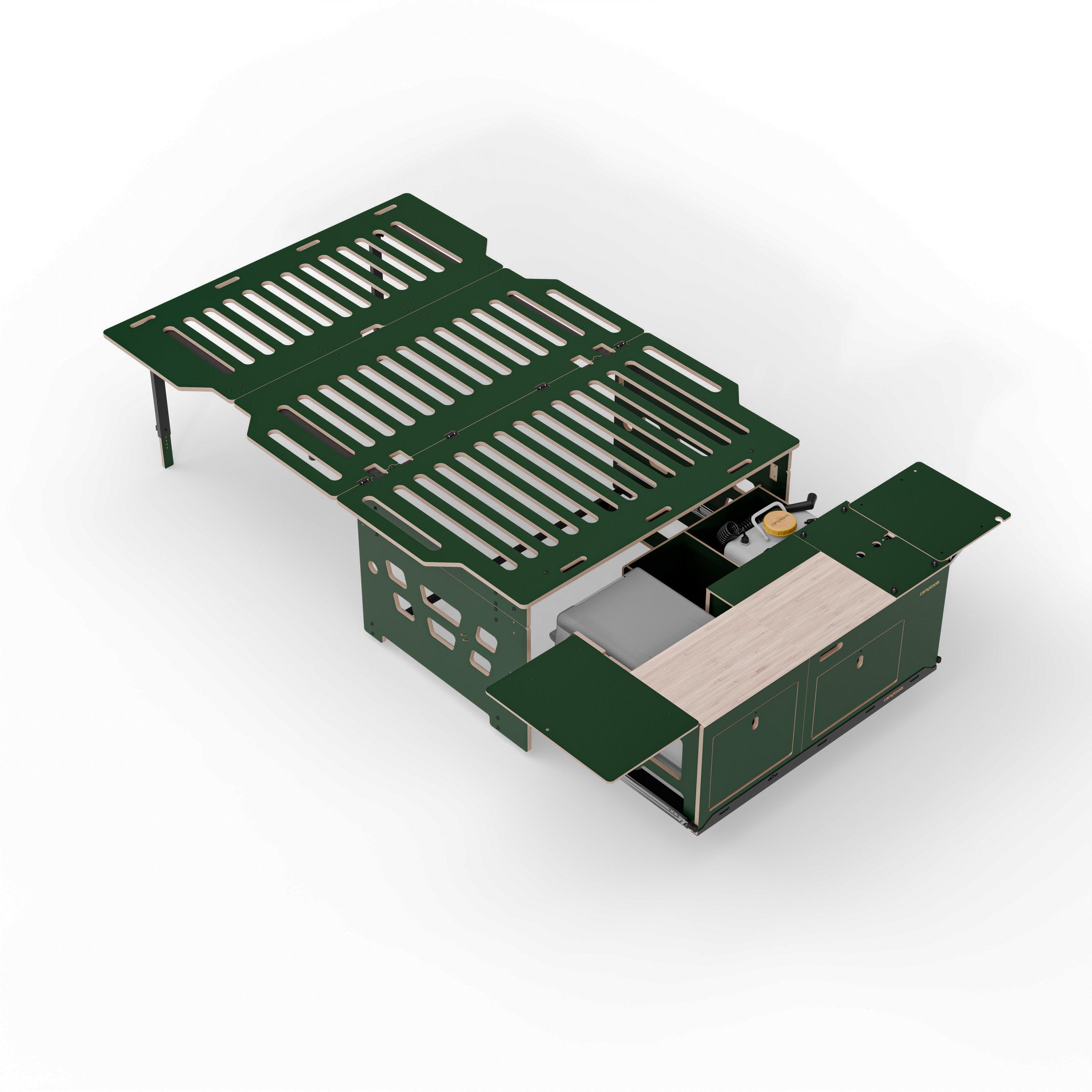 COSLEE Komplettset inkl. Küchenmodul, Wassersystem und Kühlbox