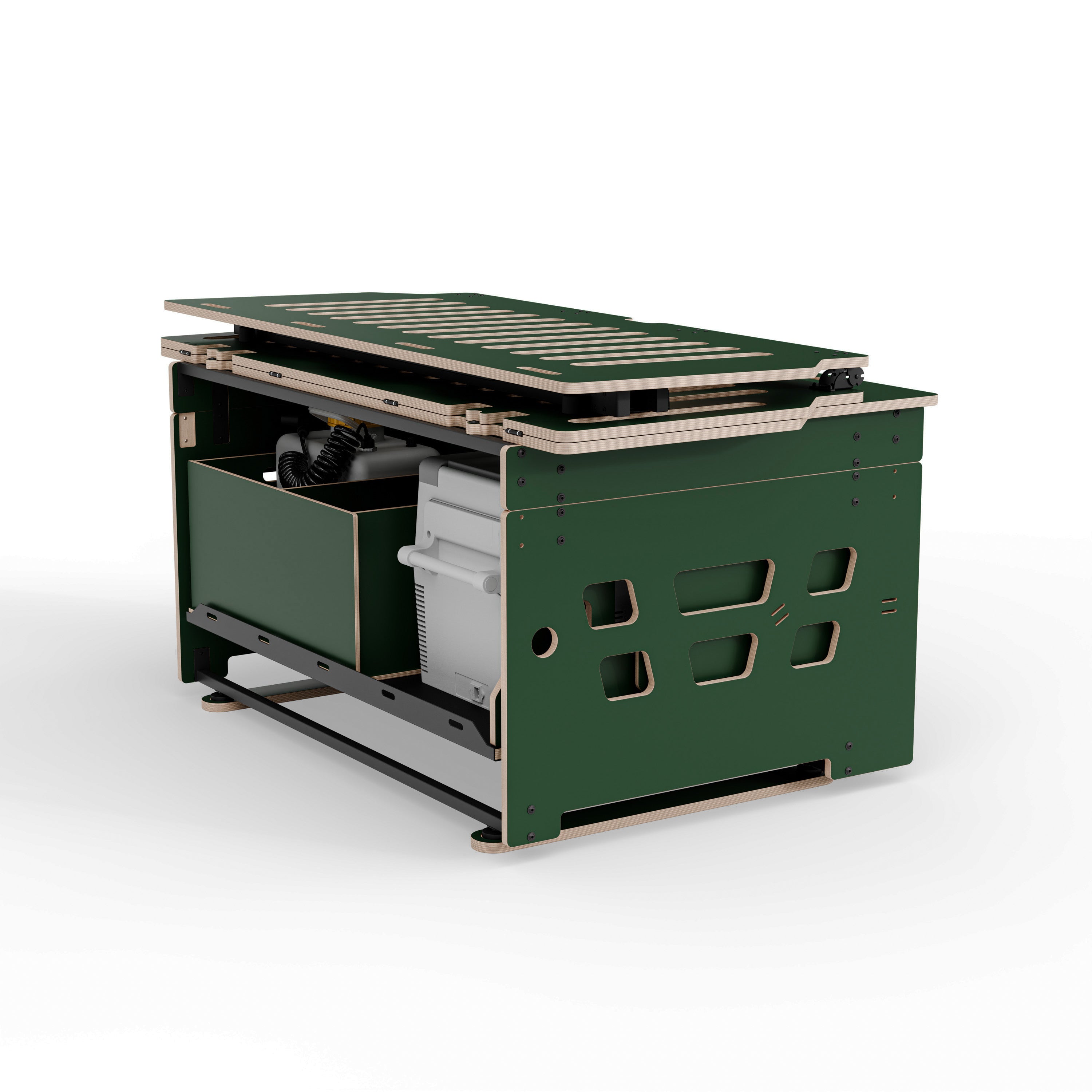 COSLEE Komplettset inkl. Küchenmodul, Wassersystem und Kühlbox