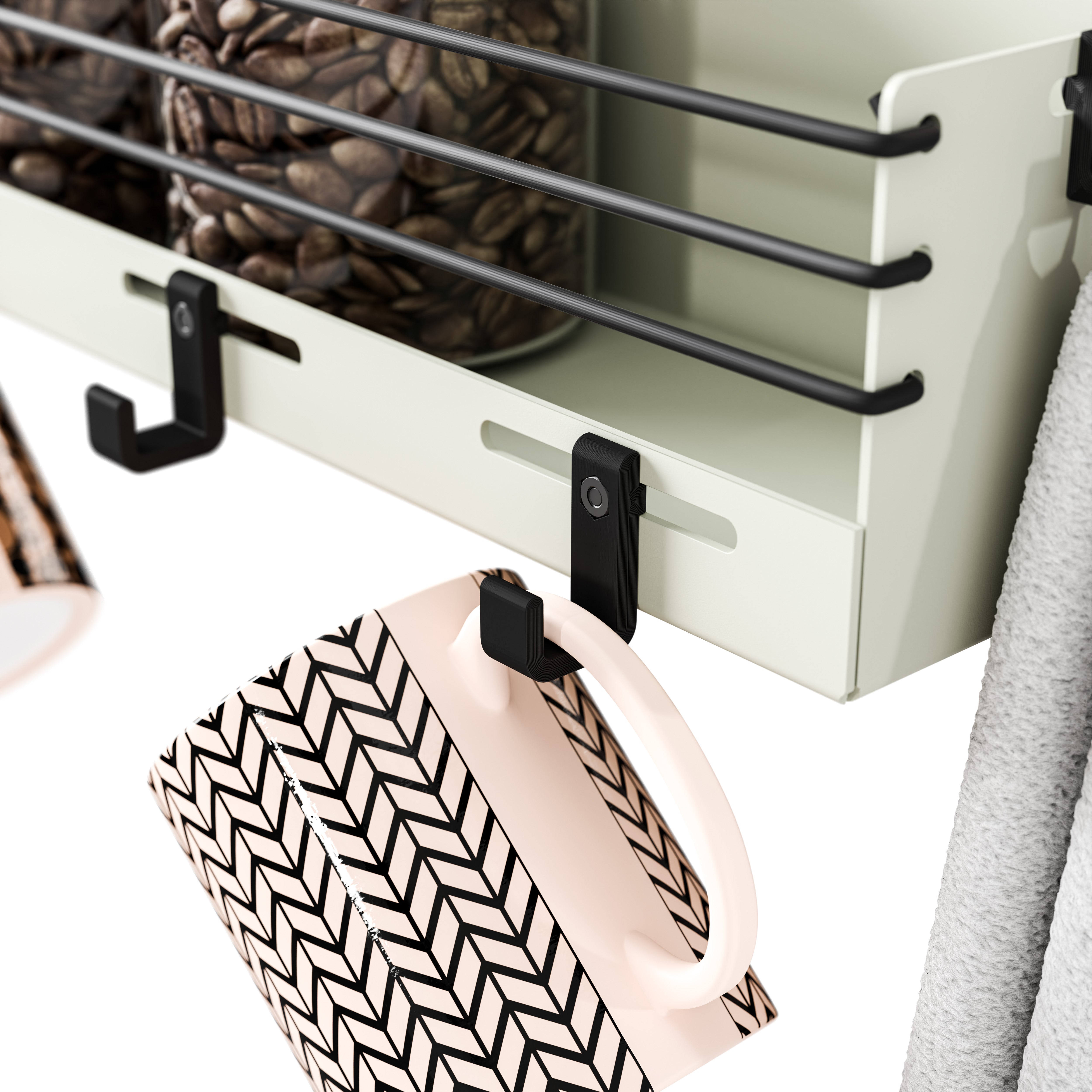 Einhängeregal Zubehör - Hakenset