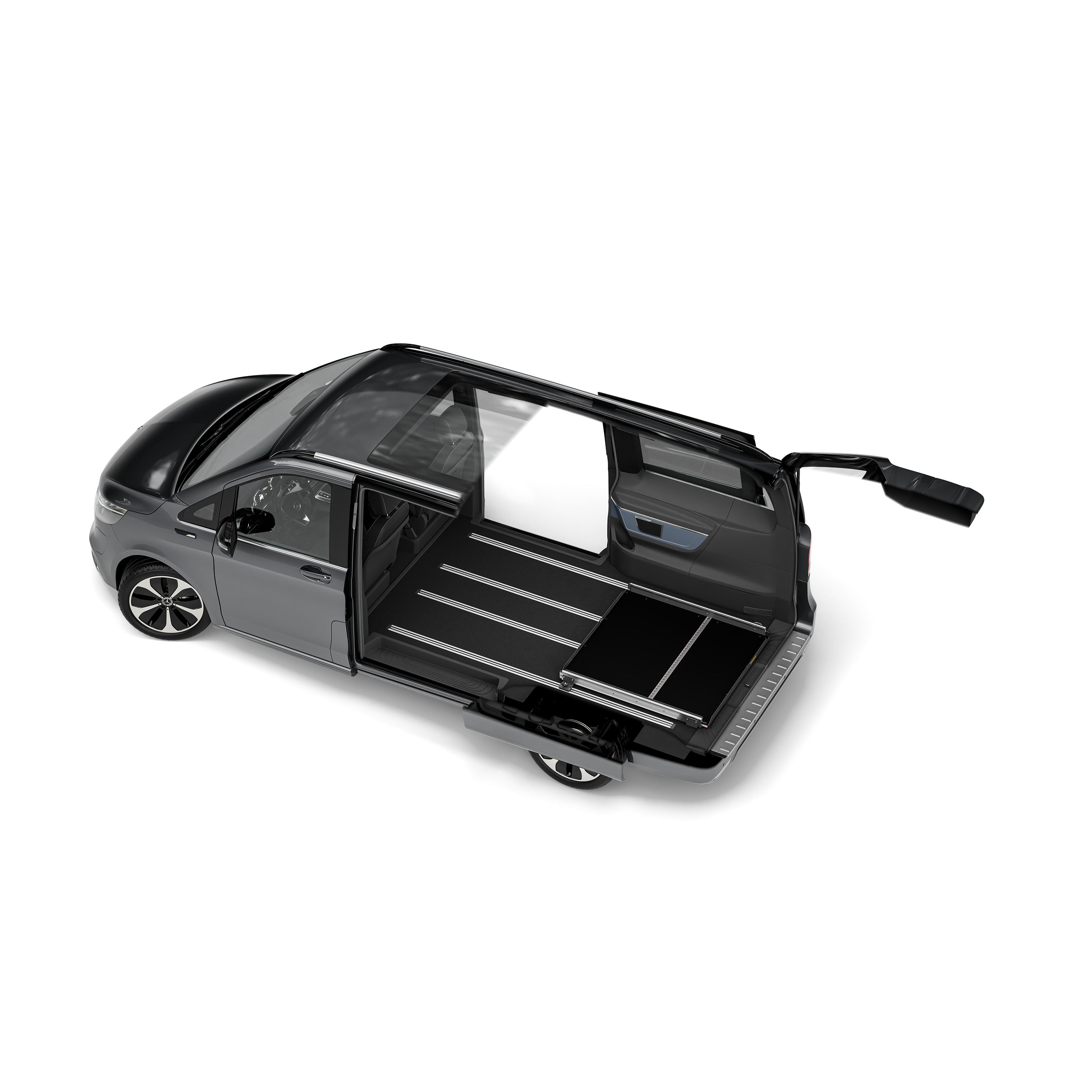 Heckauszug für Mercedes Viano W639 mit Bodenschiene