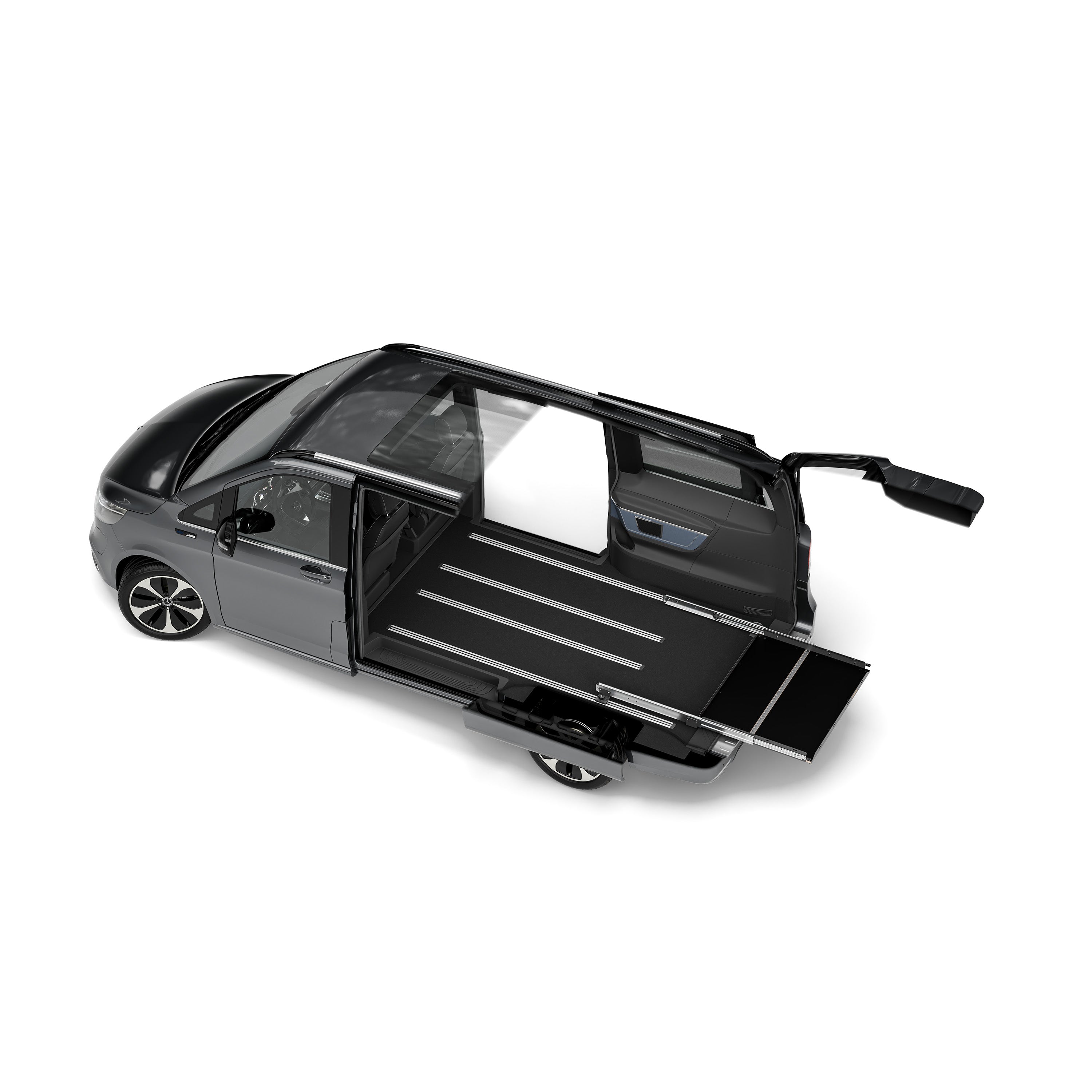 Heckauszug für Mercedes Viano W639 mit Bodenschiene