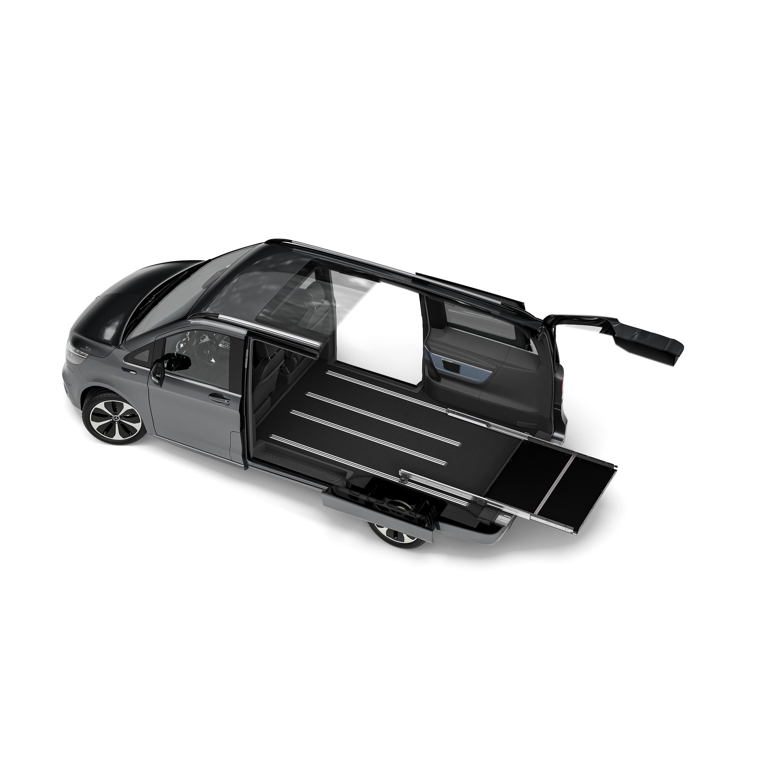 Heckauszug für Mercedes Viano W639 mit Bodenschiene