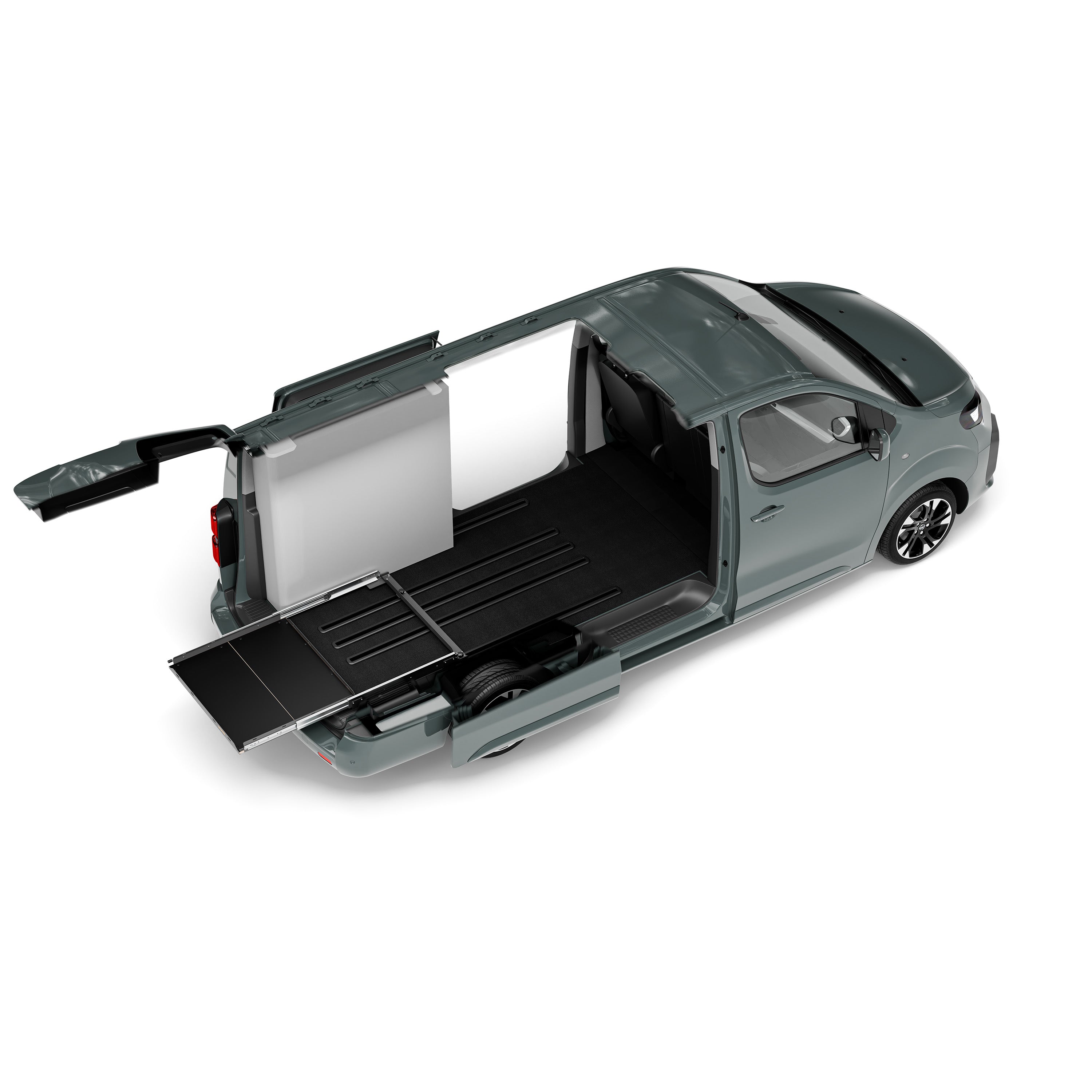 Schublade Kofferraum für Crosscamp EXPLR / LIFE auf Basis des Opel Zafira Life oder Peugeot Travellers
