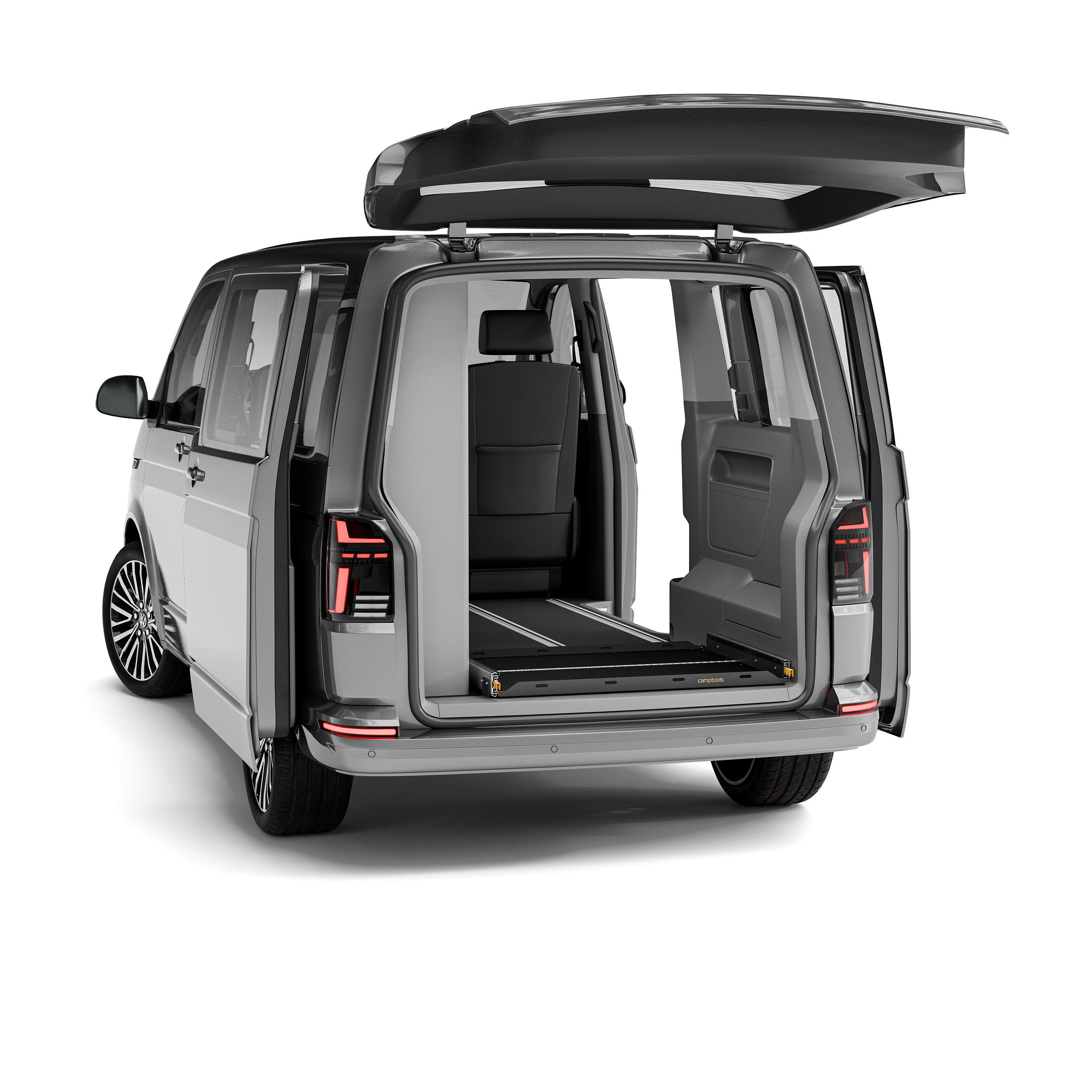 Heckauszug für VW T5, T6 & T6.1 California Ocean, Coast und Beach mit Staukiste