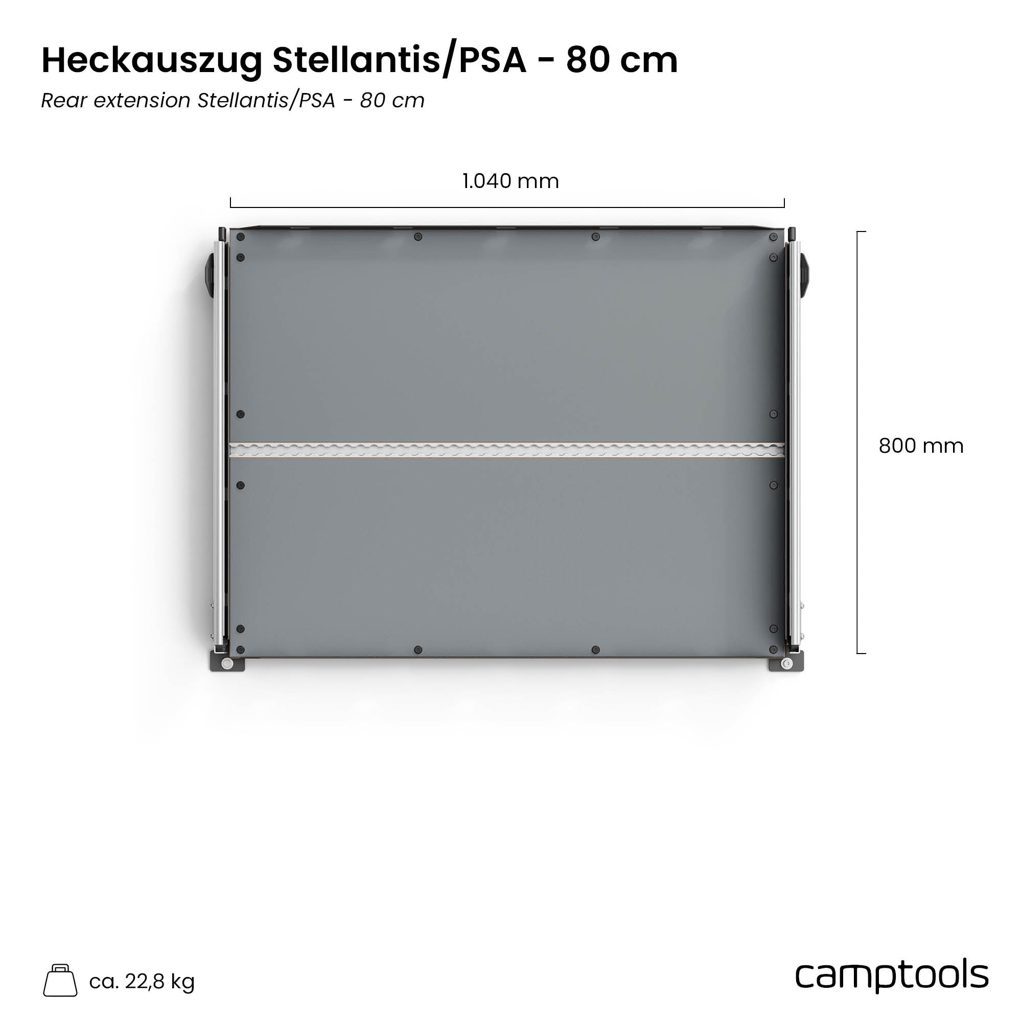 Heckauszug Opel Zafira Life mit Bodenschienen