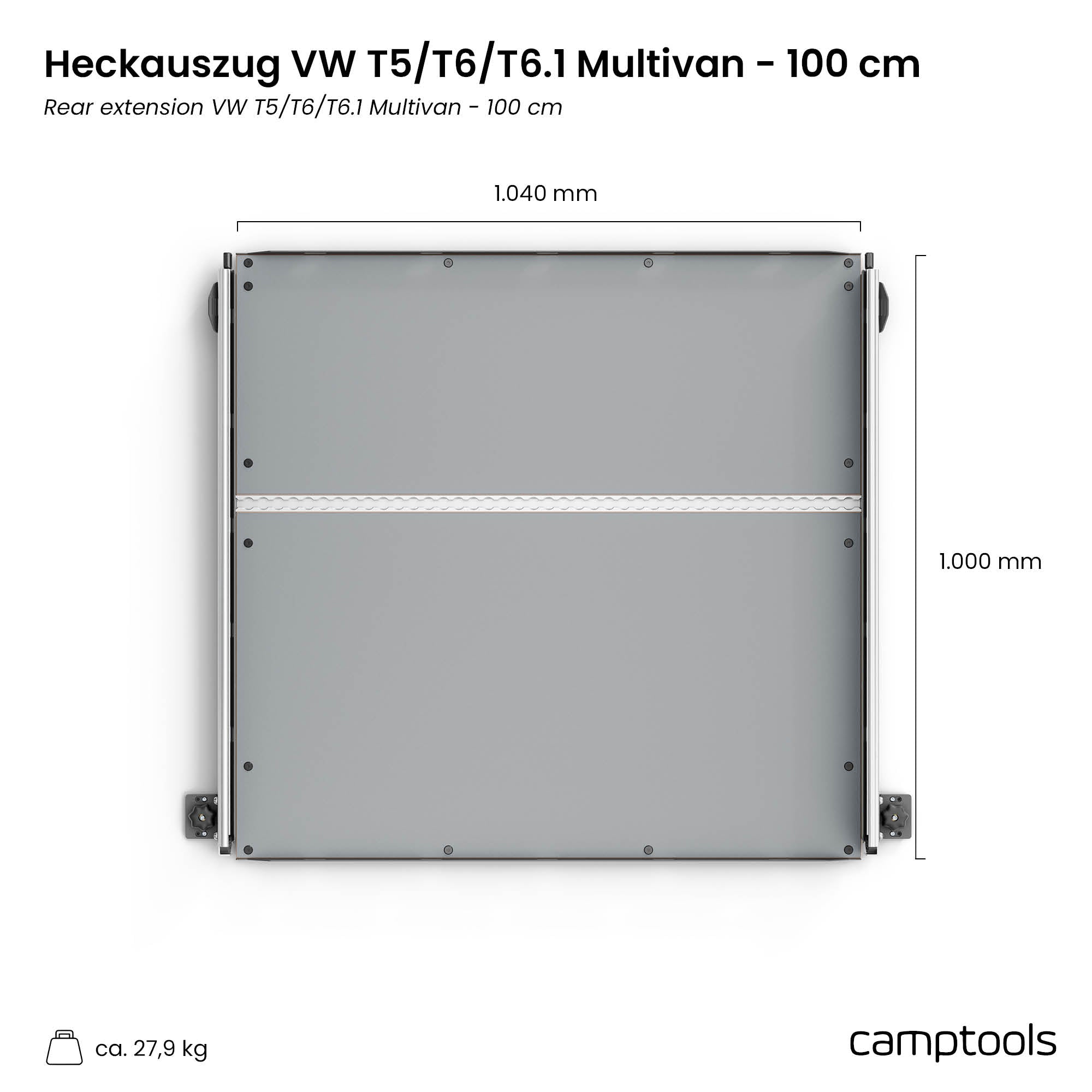 Heckauszug für VW T6.1 Multivan, California Beach, Transporter & Caravelle