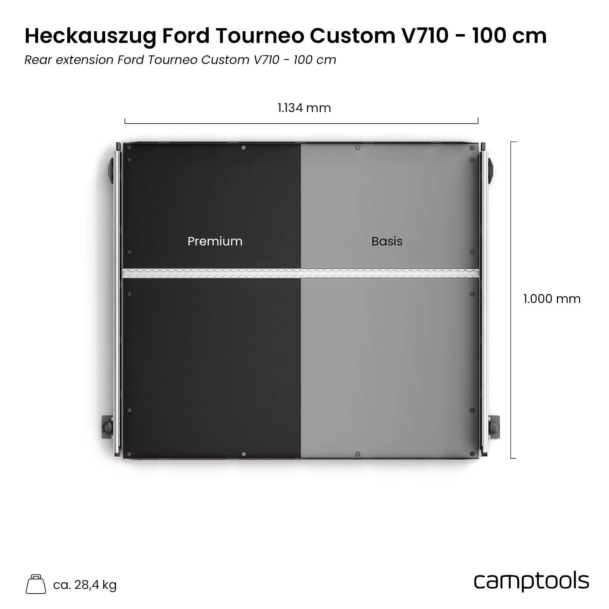 Heckauszug für Ford Tourneo Custom V710 (neues Modell ab 2023)