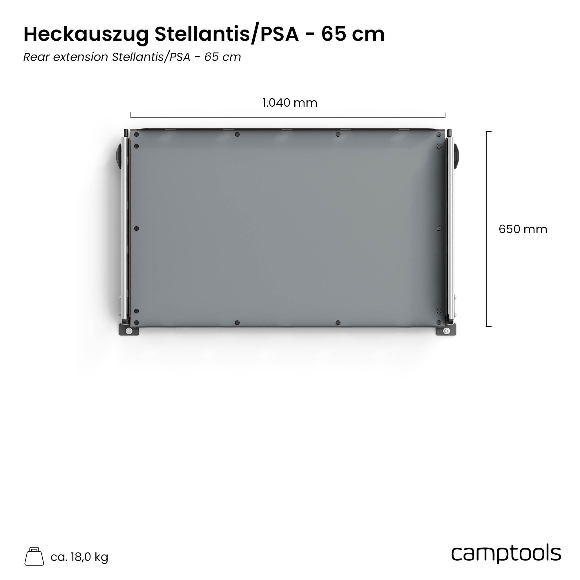 Heckauszug Opel Zafira Life mit Bodenschienen