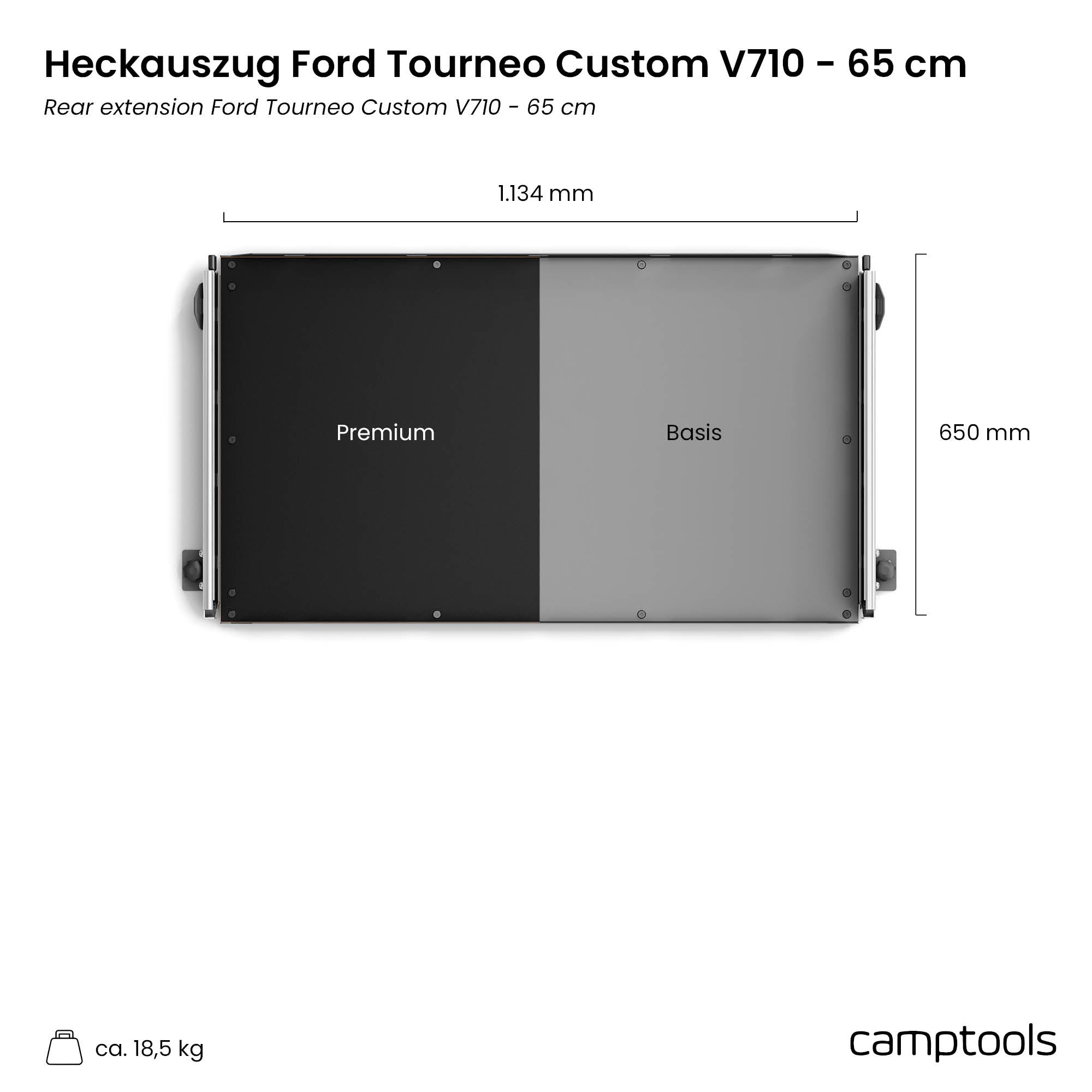 Heckauszug für Ford Tourneo Custom V710 (neues Modell ab 2023)