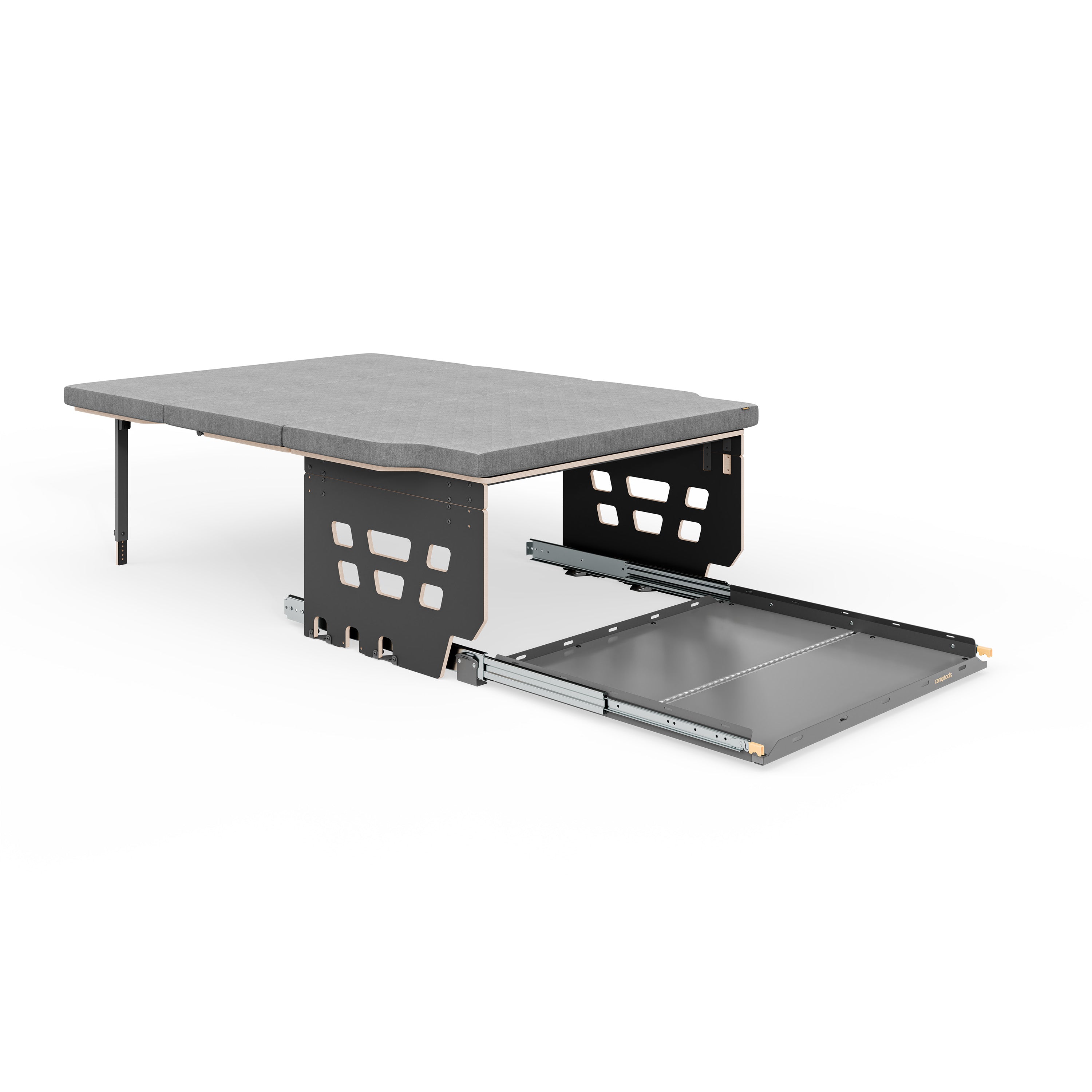 Schlaf- und Bettsystem HIGHLINE in Graphitschwarz mit Schwerlastauszug