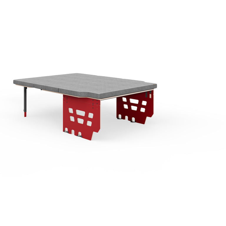 Schlaf- und Bettsystem HIGHLINE in Signalrot mit Matratze