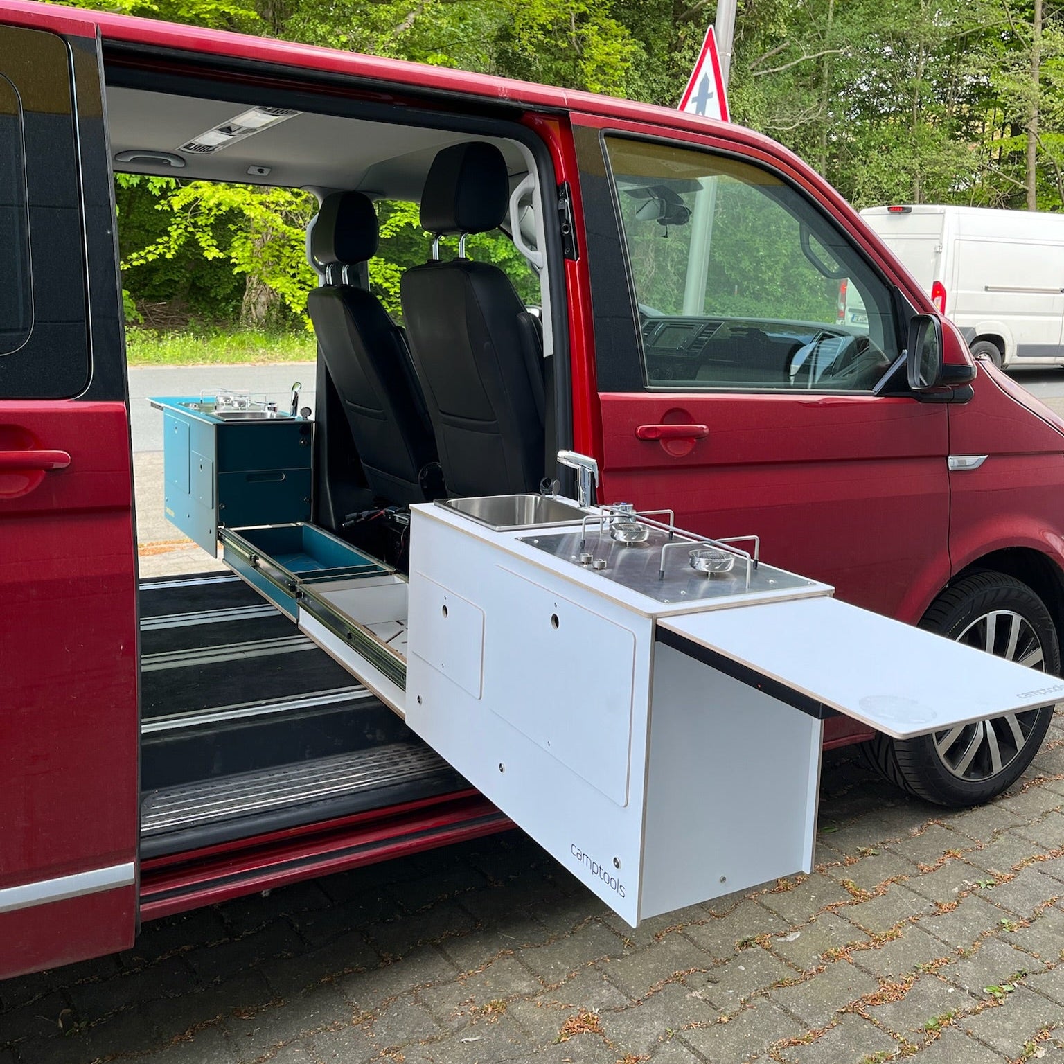 SIDEKIT Kompaktküche ausziehbar Schiebetür VW, Kastenwagen, Van