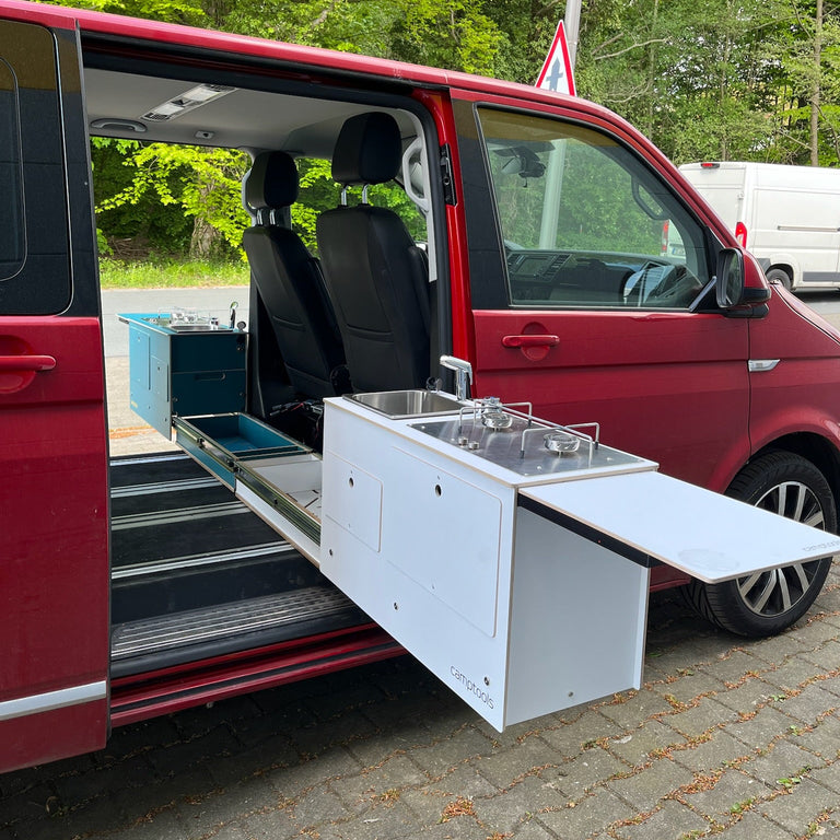 SIDEKIT Kompaktküche ausziehbar Schiebetür VW, Kastenwagen, Van