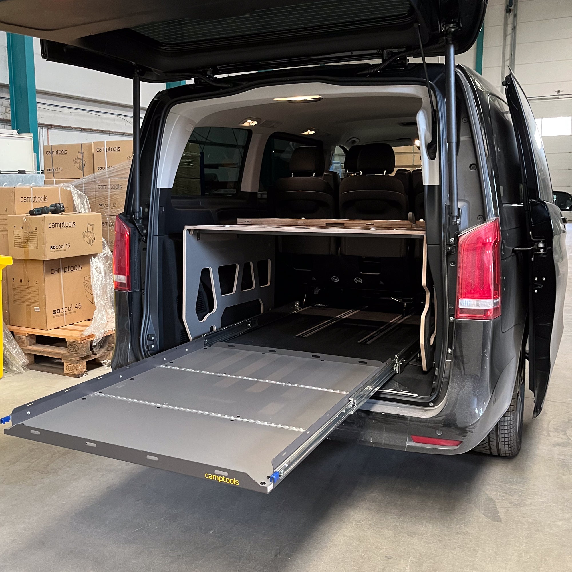 Rear Extension Slide Out Tray for Mercedes Vito