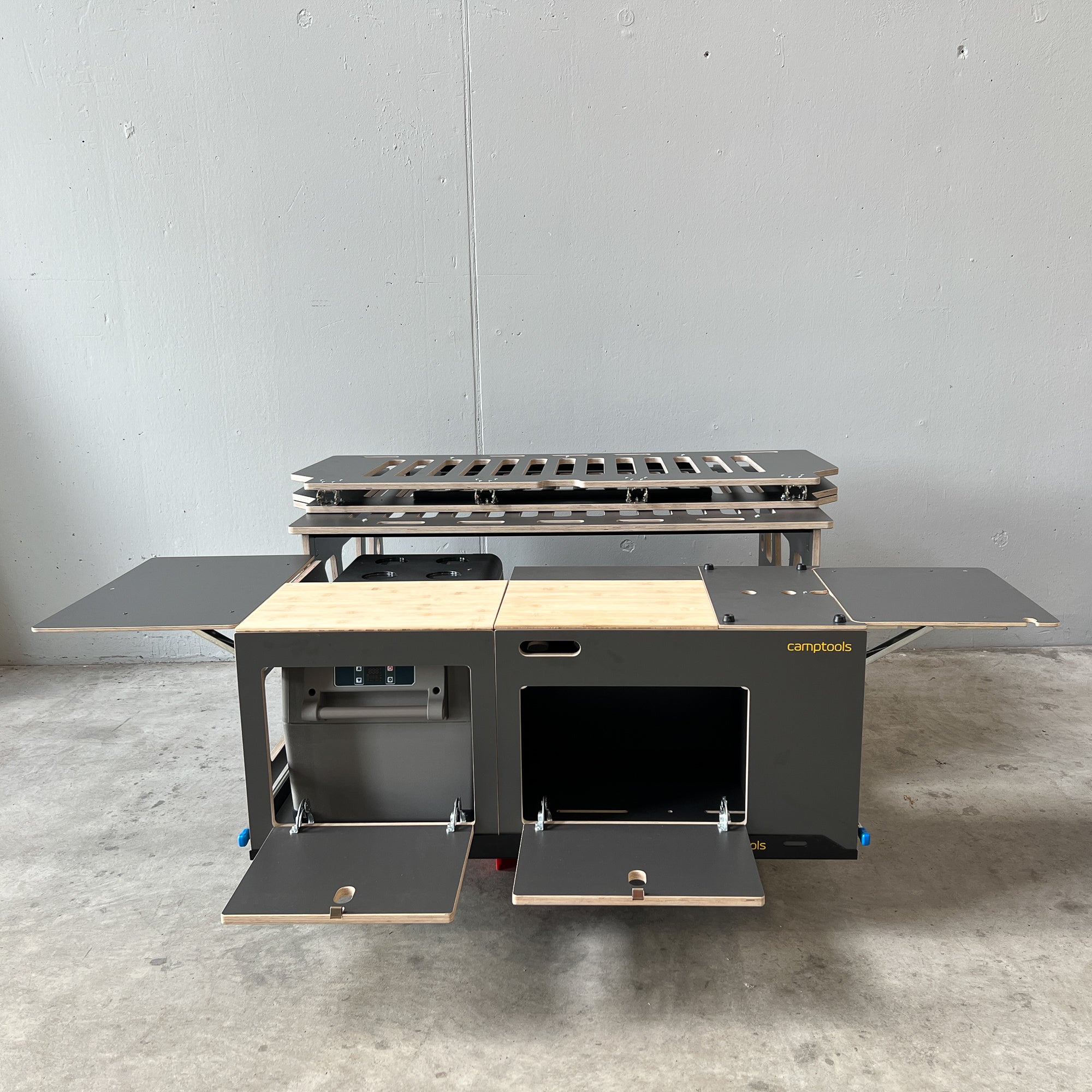 COSLEE Komplettset inkl. Küchenmodul, Wassersystem und Kühlbox