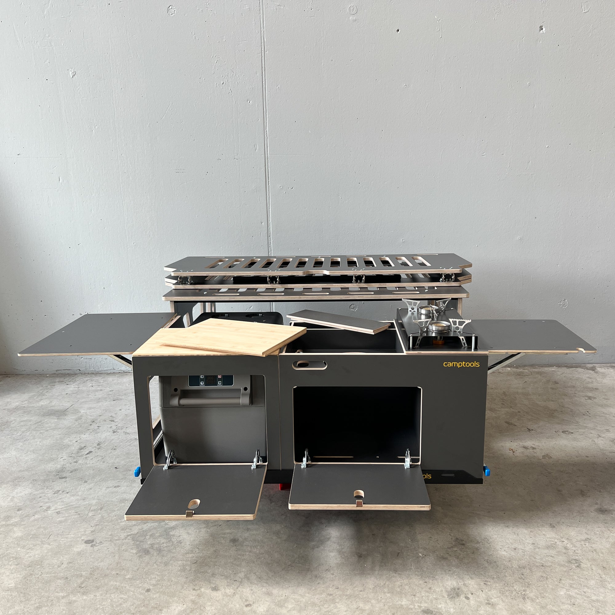 COSLEE Komplettset inkl. Küchenmodul, Wassersystem und Kühlbox