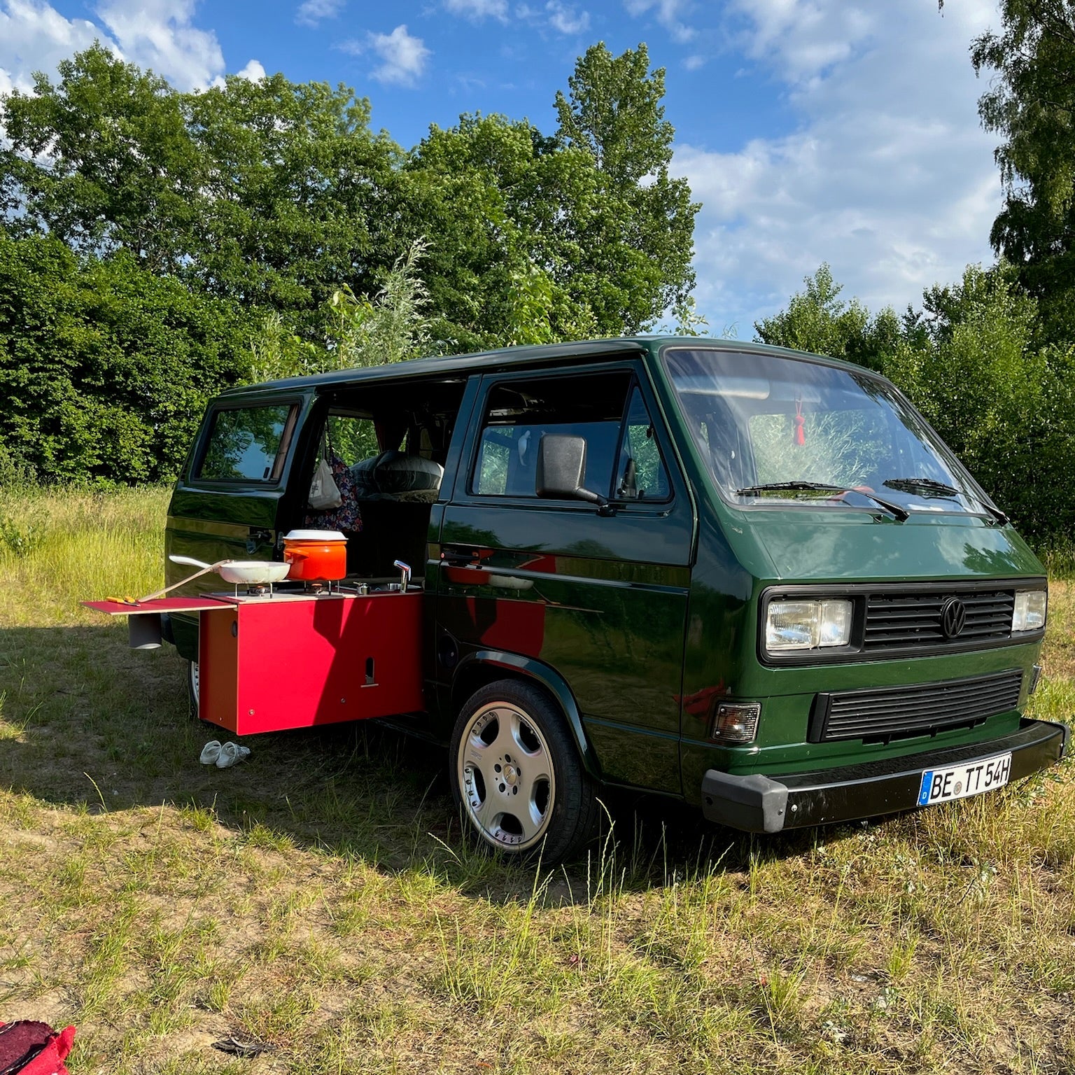 Küche Schiebetür VW T3