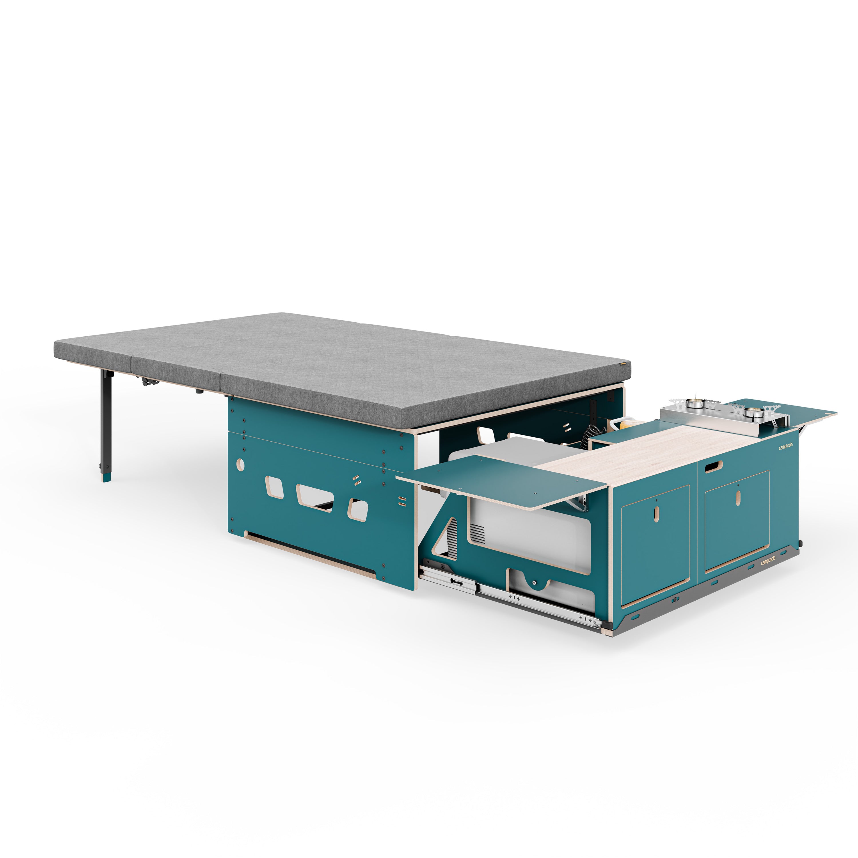 COSLEE KOMPAKT Komplettset inkl. Küchenmodul, Wassersystem und Kühlbox