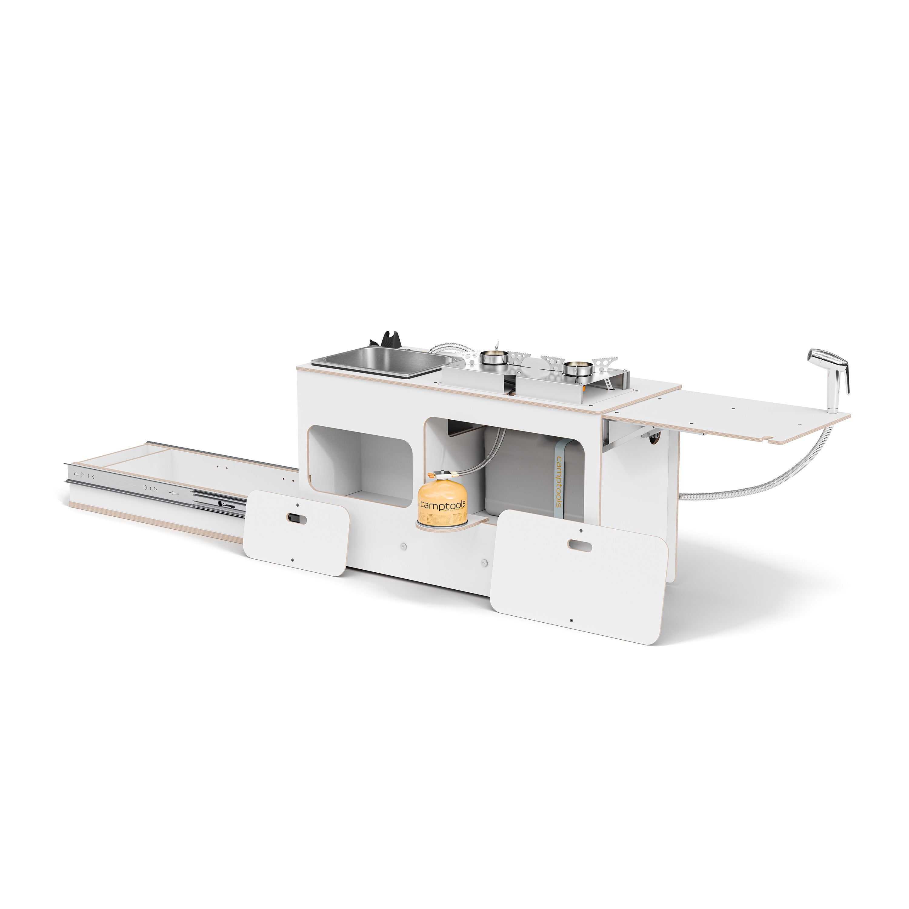 SIDEKIT2 - ausziehbare Küche für Schiebetür und Kofferraum