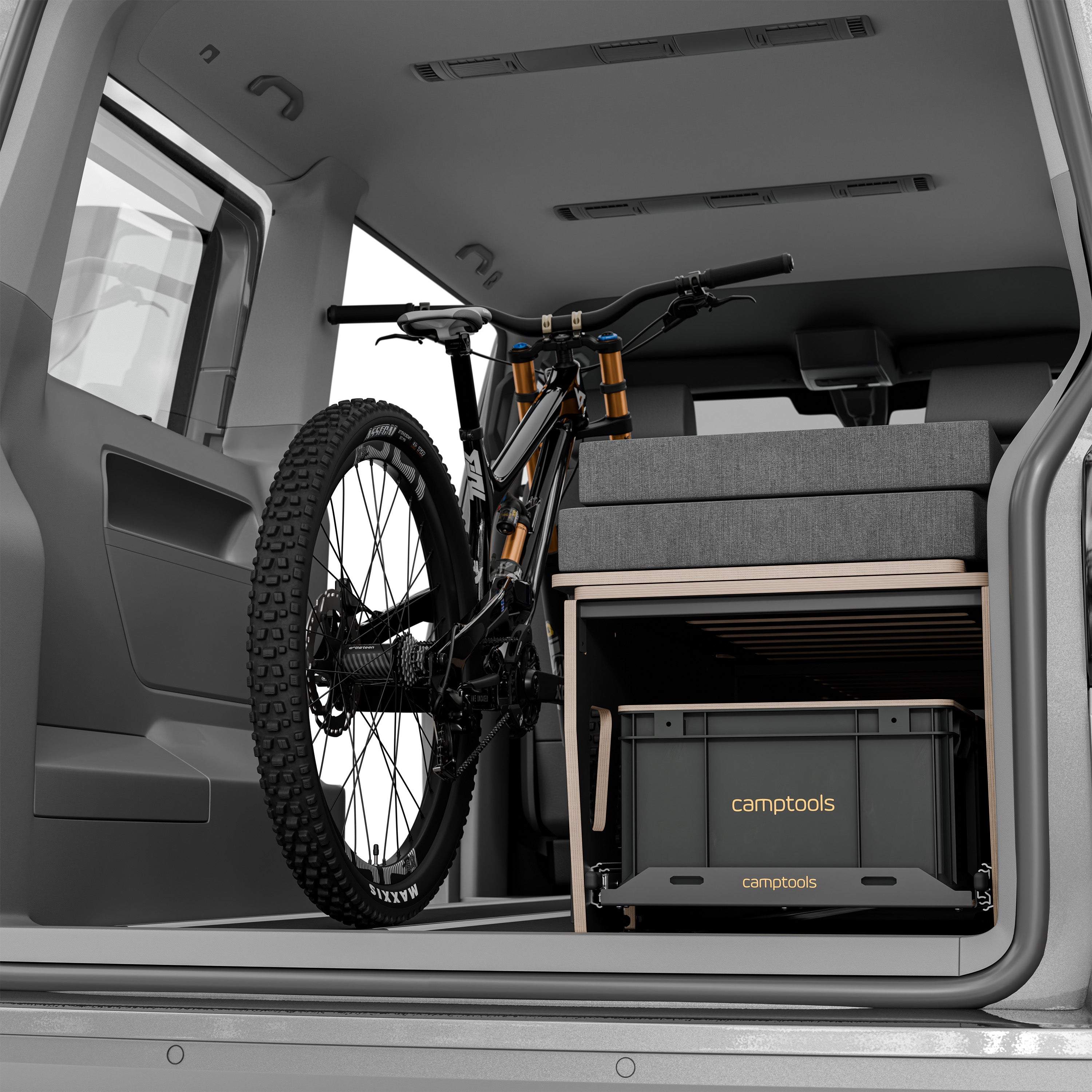 camper klappbett SINGLE-DOUBLE Schlafsystem – Flexibles Klappbett für VW, Mercedes, Ford & viele weitere Vans – camptools